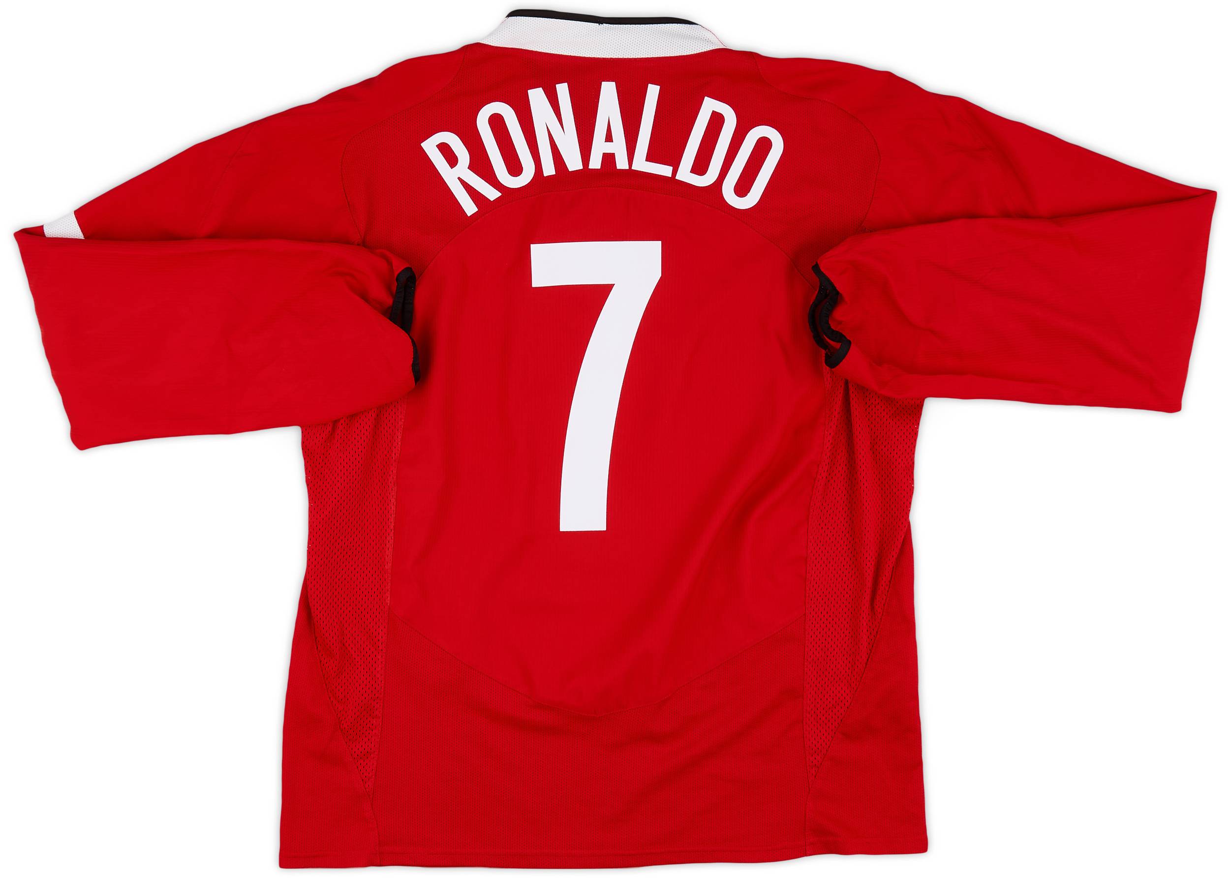 50%OFF Home United Manchester 2004-06 L/S 8/10 - #7 Ronaldo Shirt ウェア