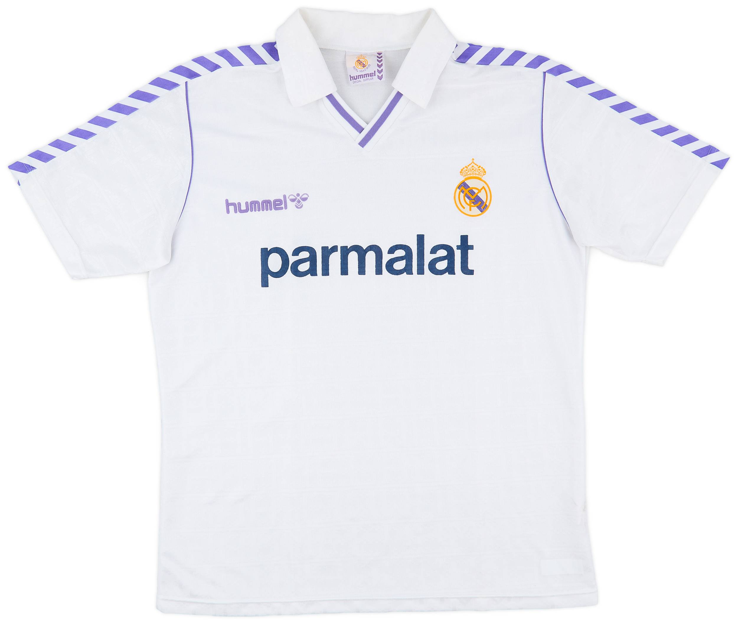 1988-89 Real Madrid Home Shirt - 8/10 - (XL)