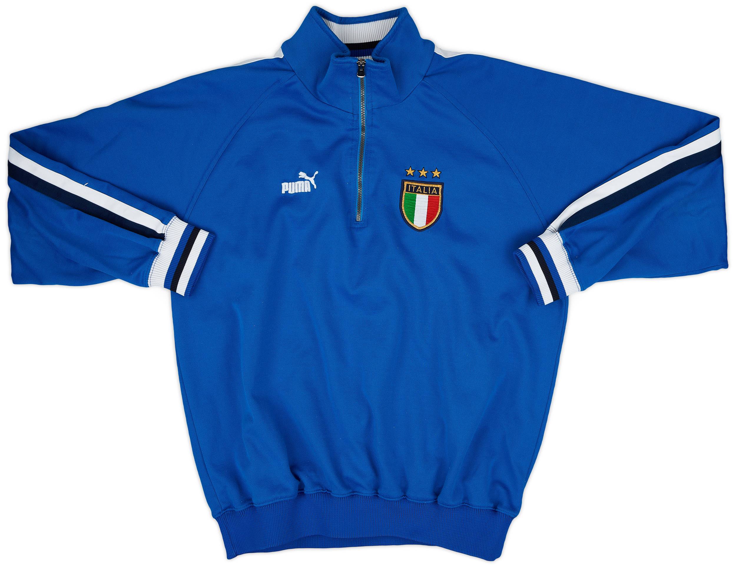 2003-04 Italy 1/4 Zip Puma Track Jacket - 8/10 - (XL)