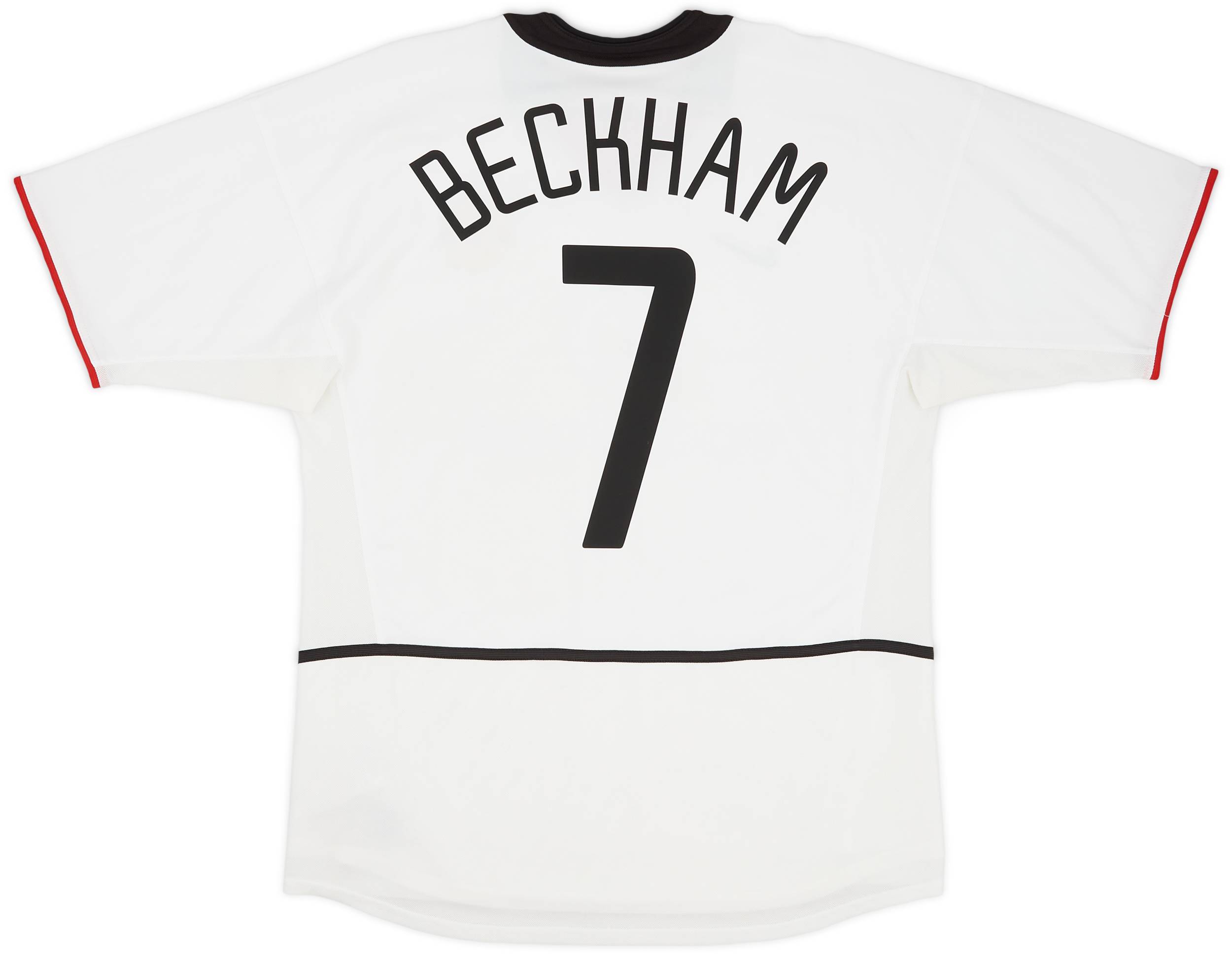 2002-03 Manchester United Away Shirt Beckham #7 - 9/10 - (M)