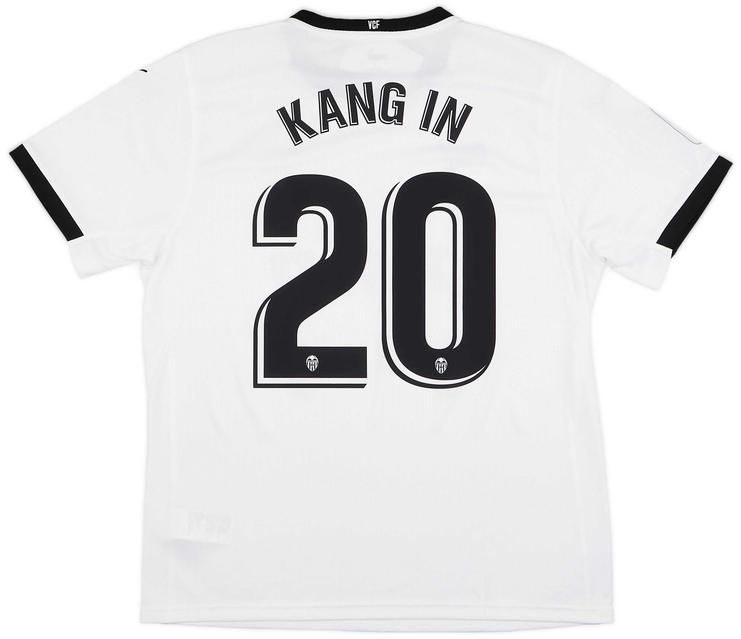 2020-21 Valencia Home Shirt Kang In #20 (L)