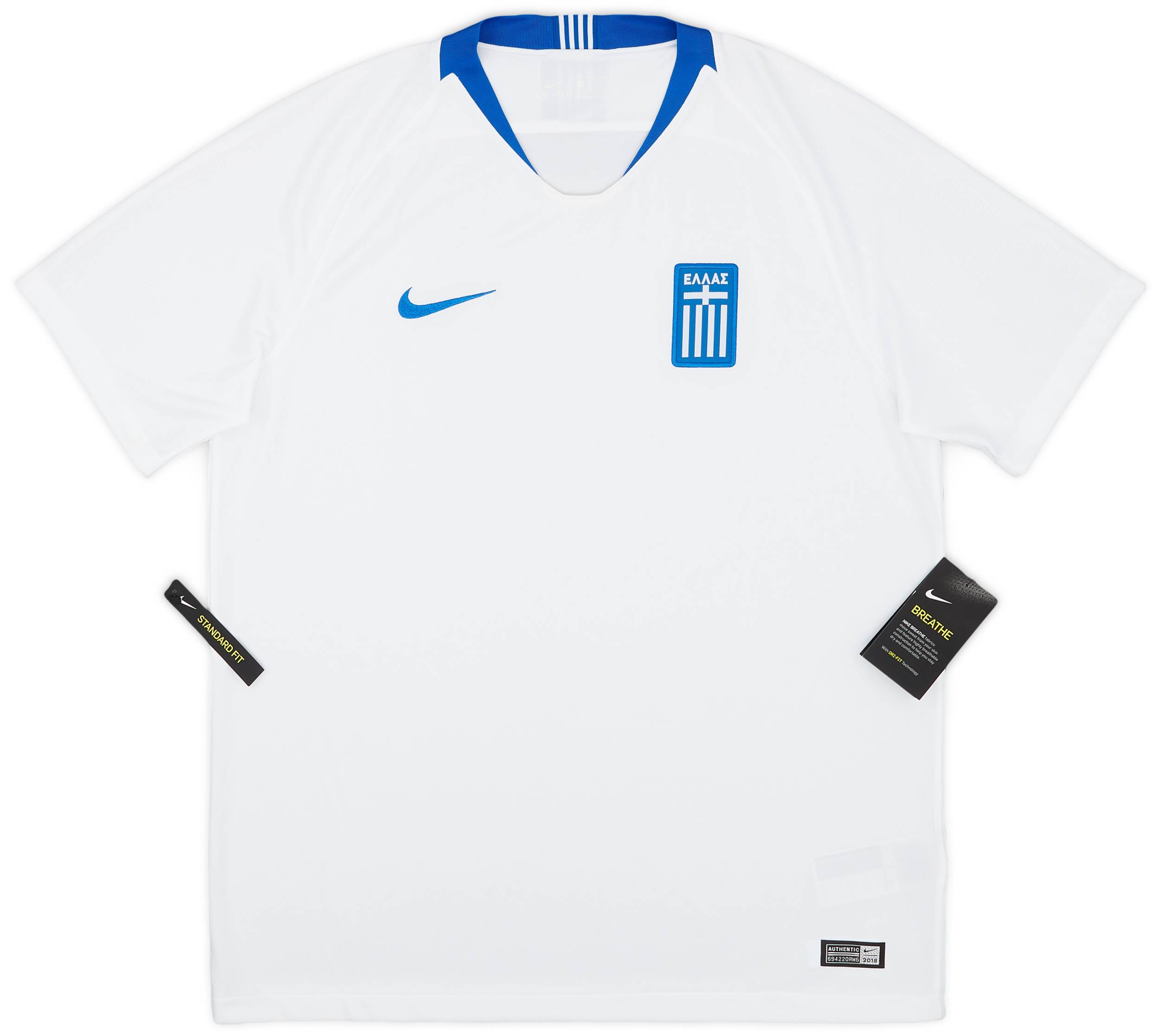 2018-19 Greece Home Shirt (L)