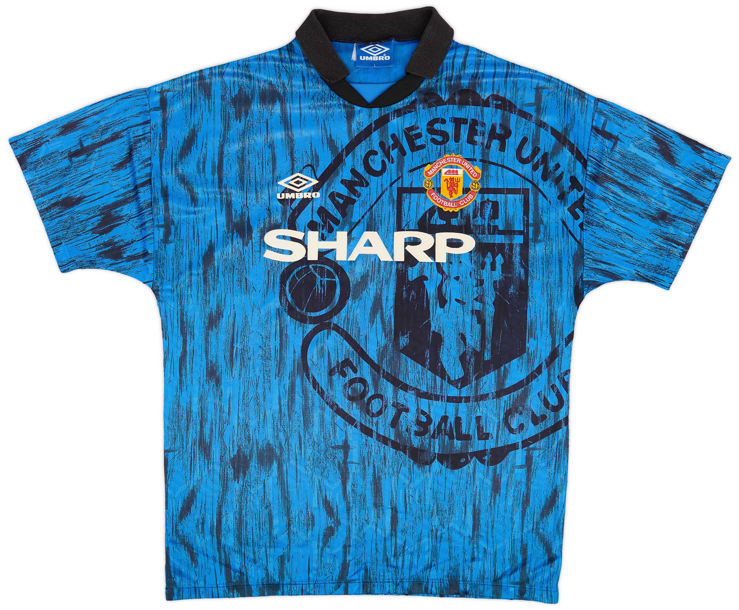 1992-93 Manchester United Away Shirt - 9/10 - (L)