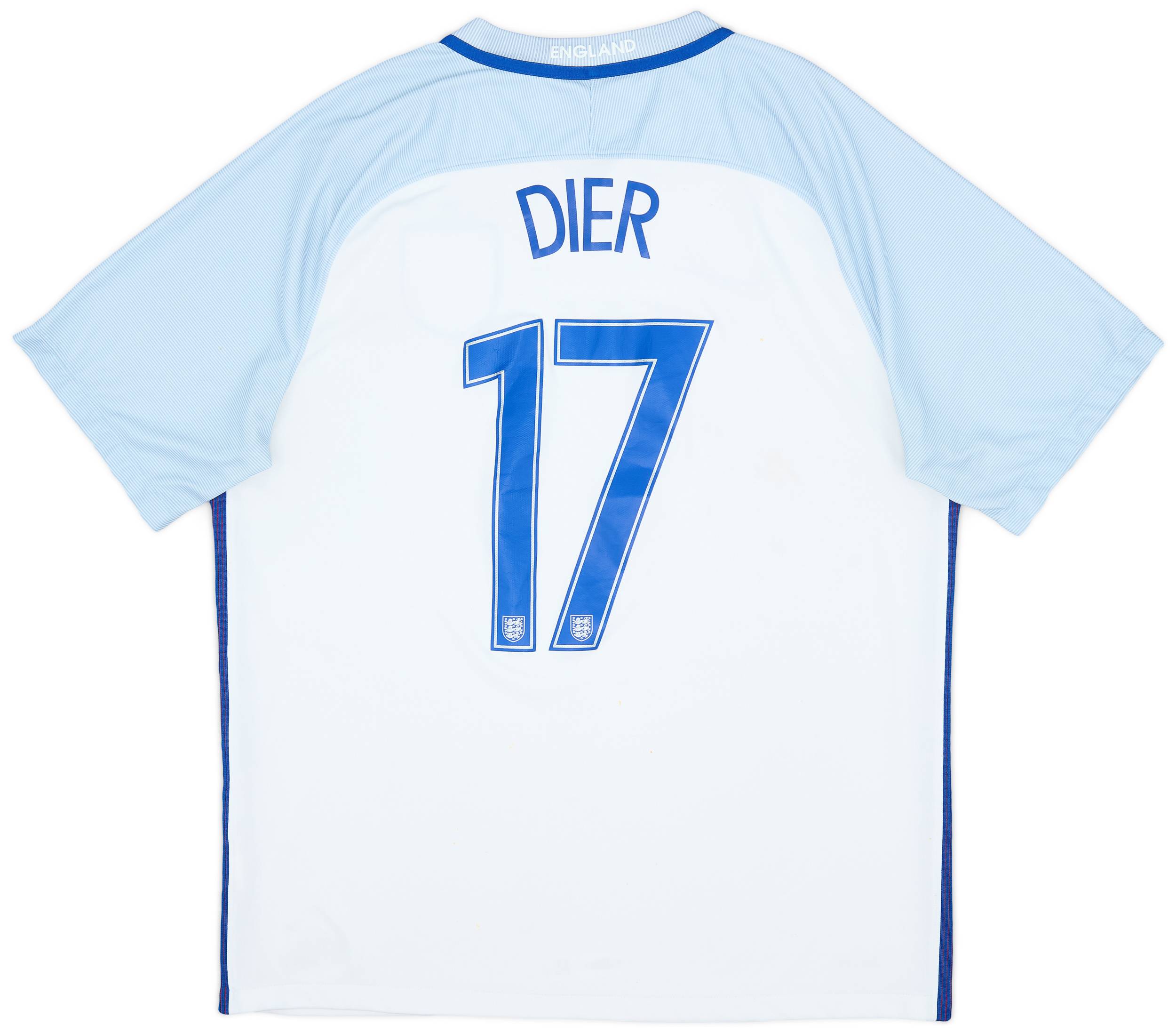 2016-17 England Home Shirt Dier #17 - 6/10 - (XL)