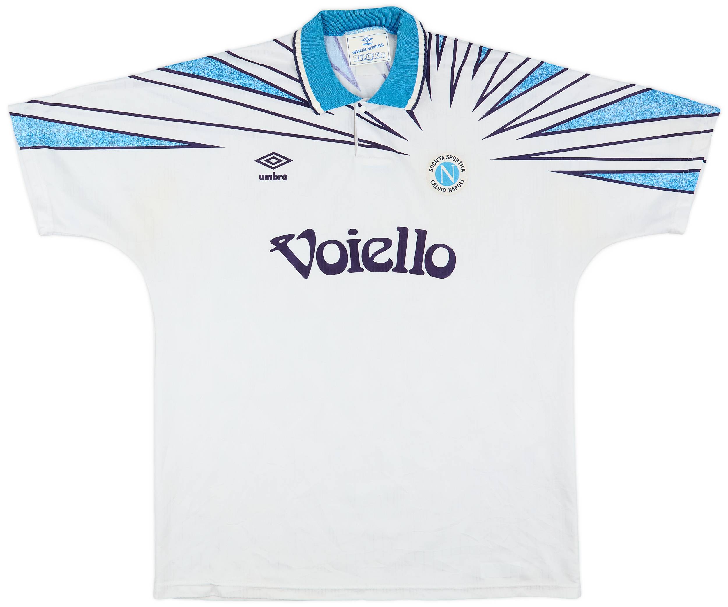 1991-93 Napoli Away Shirt - 8/10 - (XL)