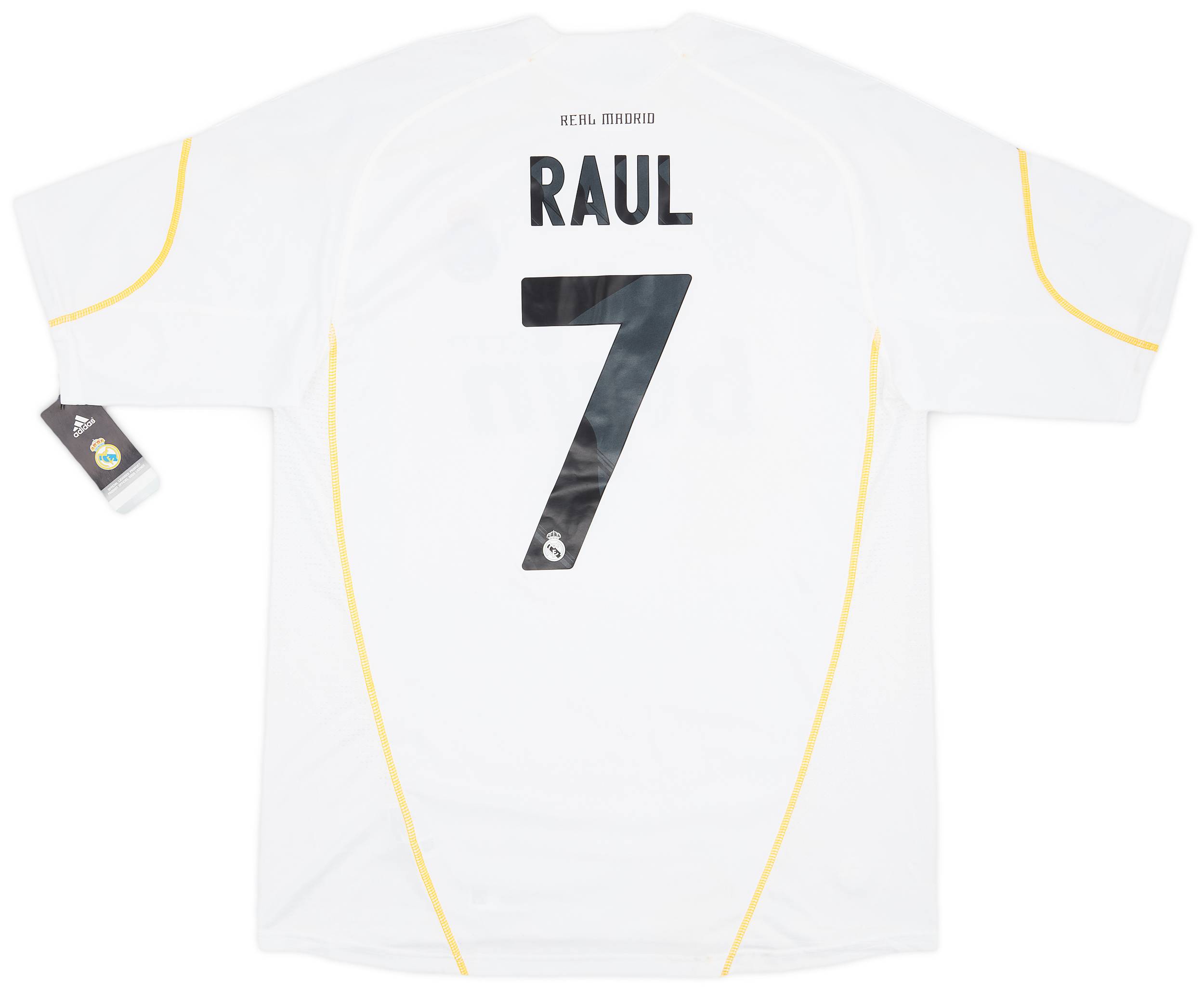 ウェア adidas Real Madrid 2009-10 Home No.7RAUL Real Madrid 09/10 • Home Shirt *Champions League Version