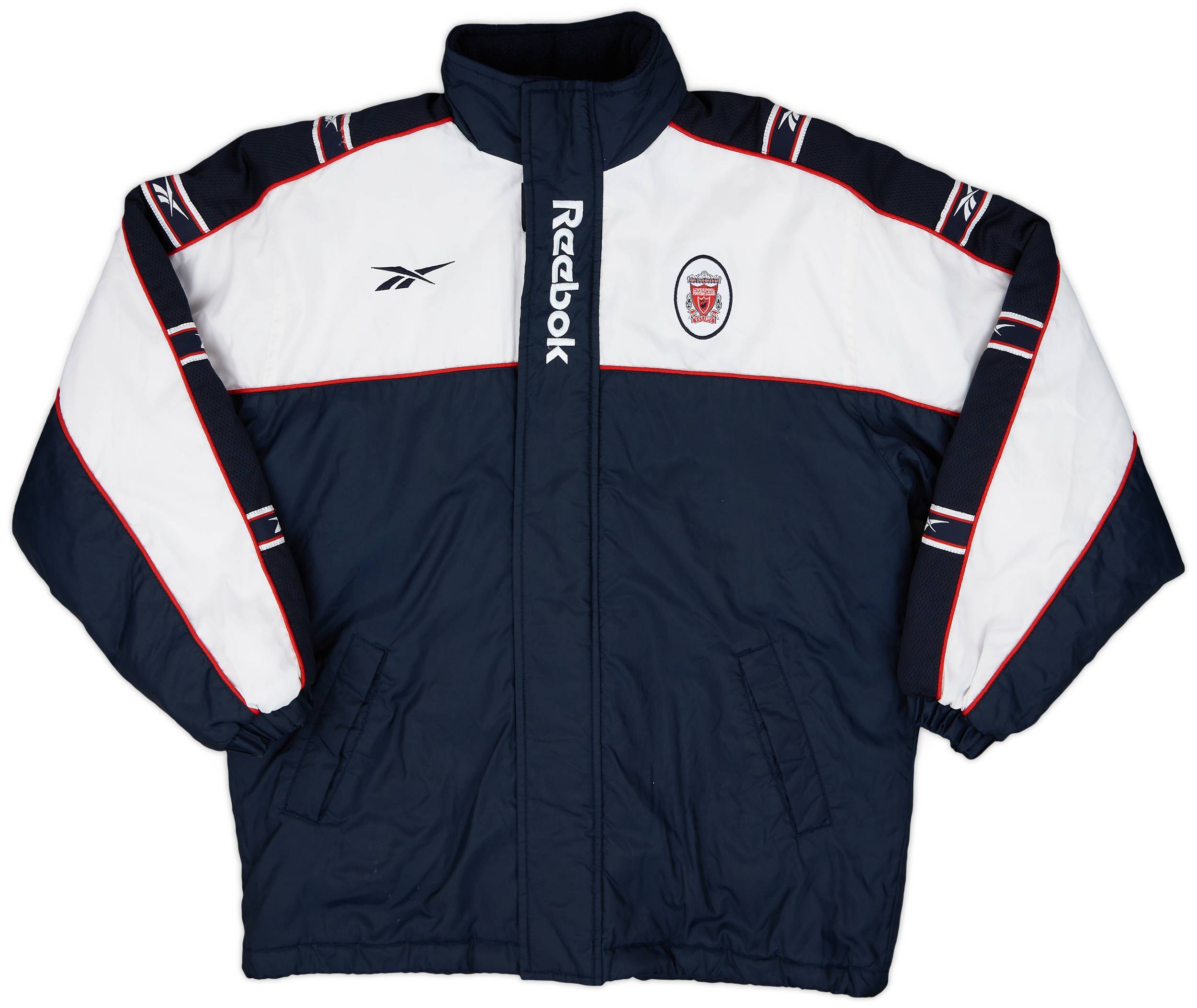 1998-99 Liverpool Reebok Padded Bench Coat - 7/10 - (S)