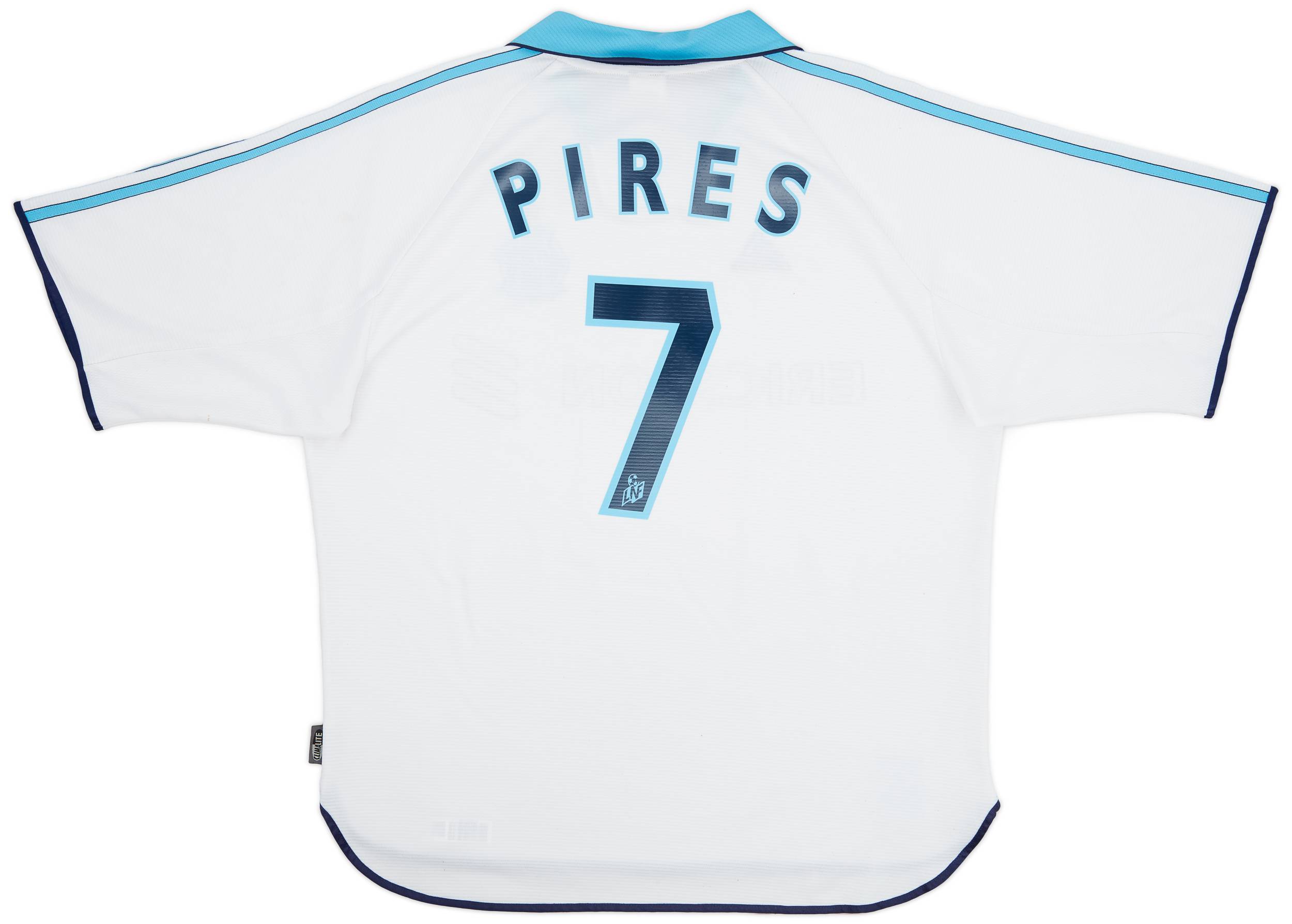 1998-99 Olympique Marseille Home Shirt Pires #7 - 6/10 - (L)