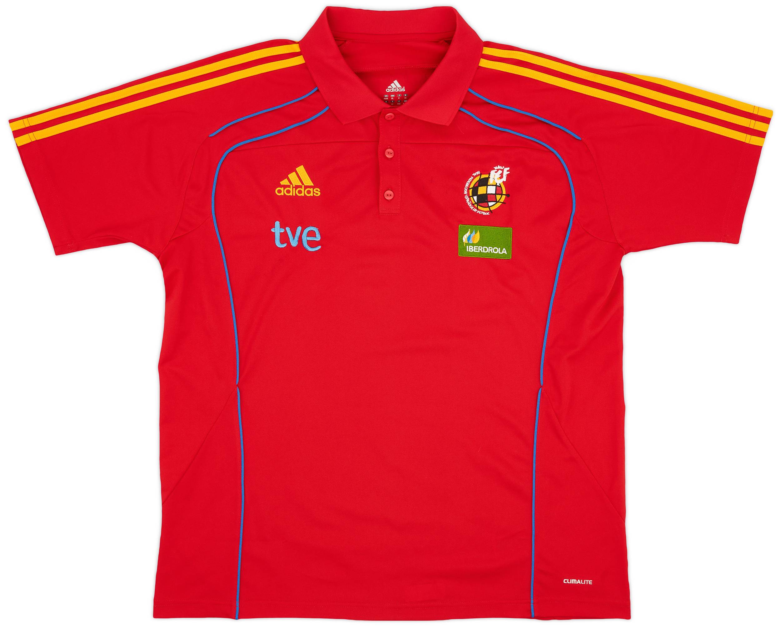 2009-10 Spain adidas Polo Shirt - 7/10 - (XL/XXL)