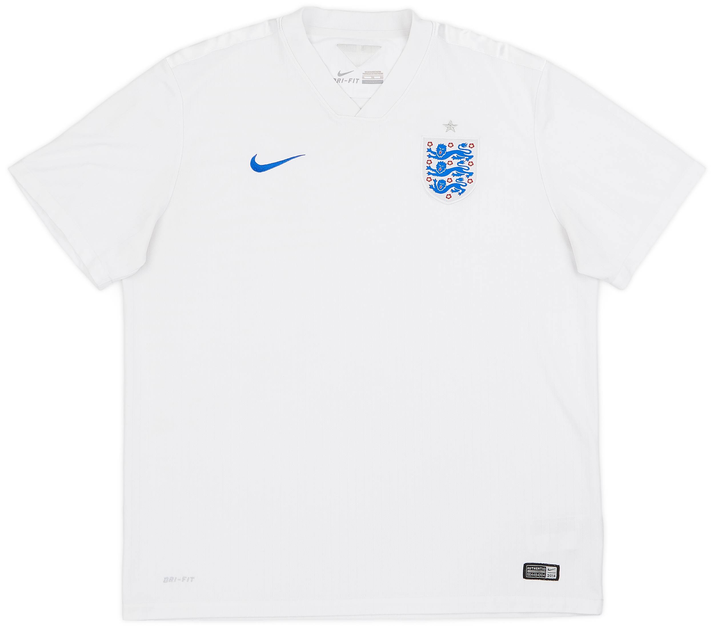 2014-15 England Home Shirt Rooney #10 - 7/10 - (XL)