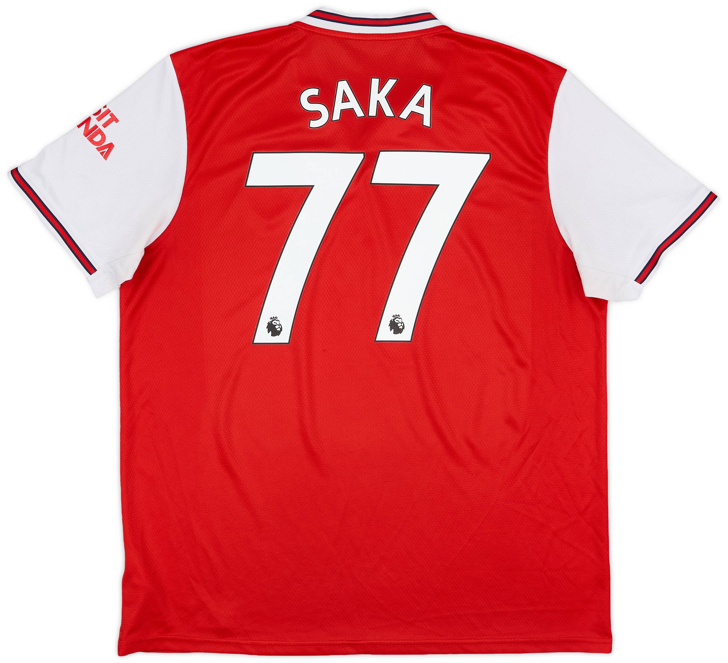 2019-20 Arsenal Home Shirt Saka #77 - 5/10 - (XL)