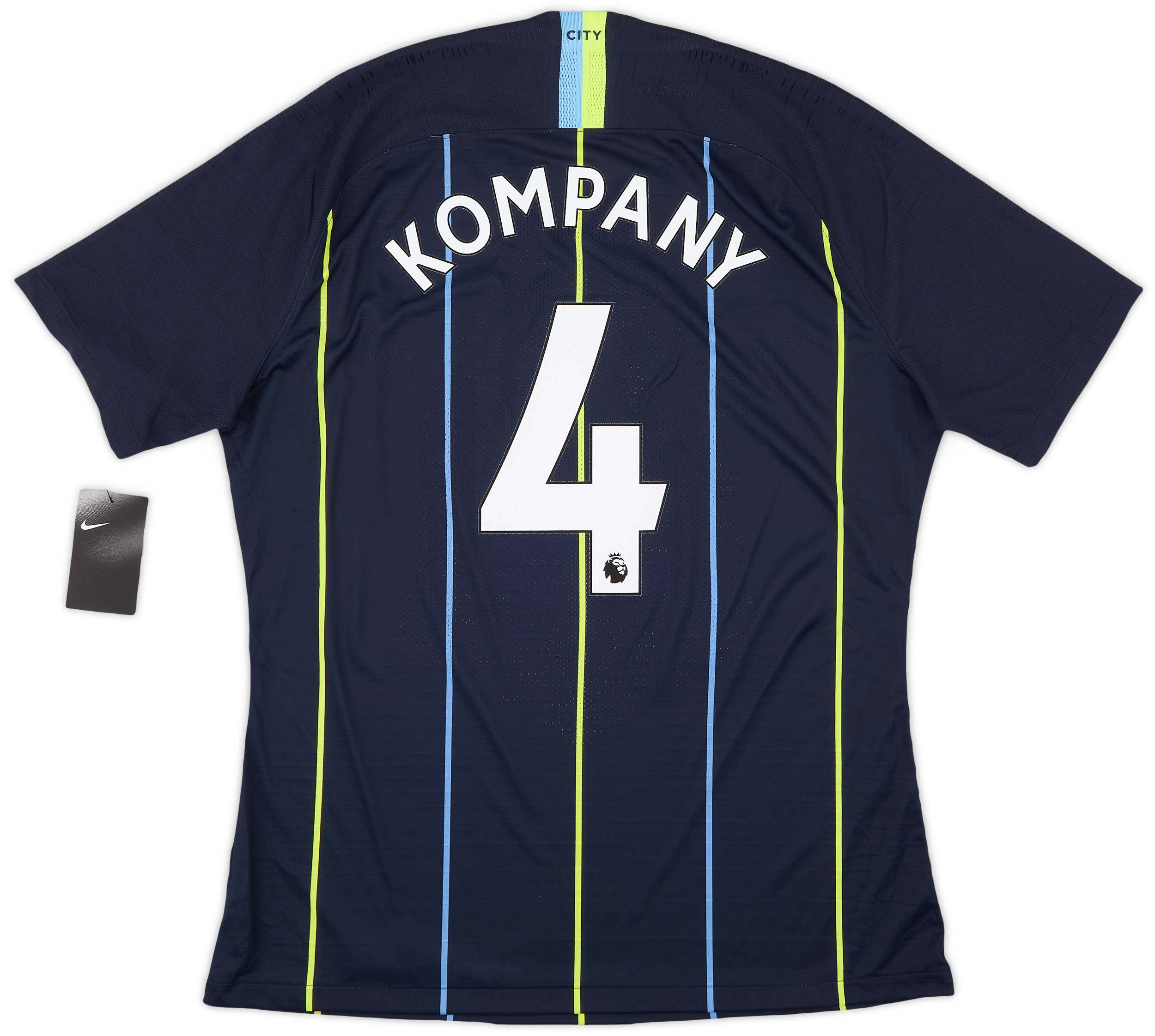 2018-19 Manchester City Player Issue Away Shirt Kompany #4 (XL)