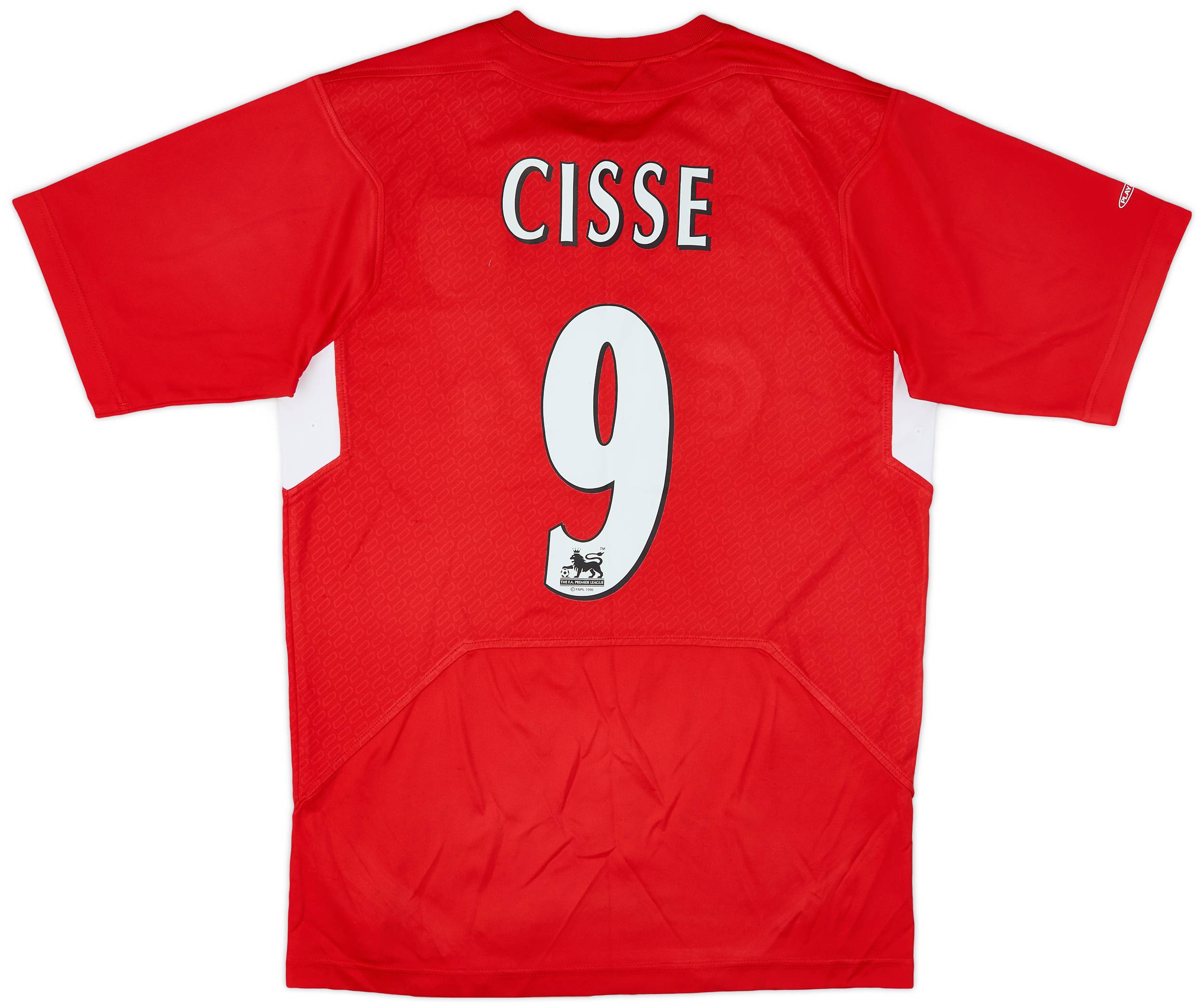 2004-06 Liverpool Home Shirt Cisse #9 - 4/10 - (S)