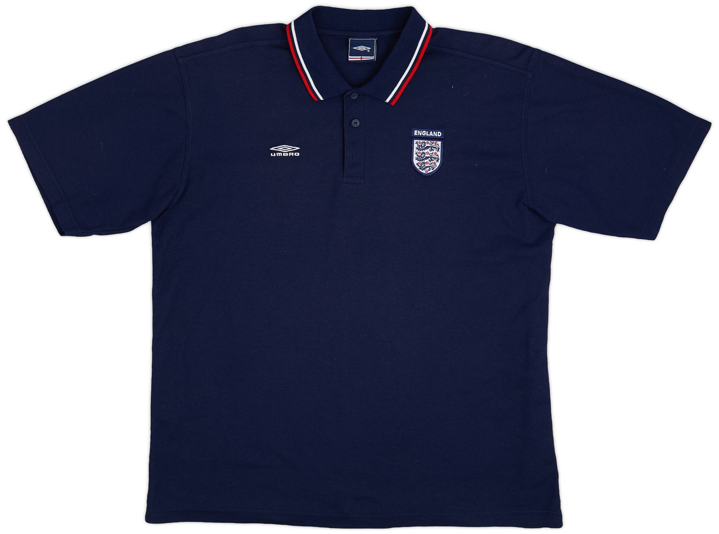 2002-03 England Umbro Polo Shirt - 8/10 - (XL)