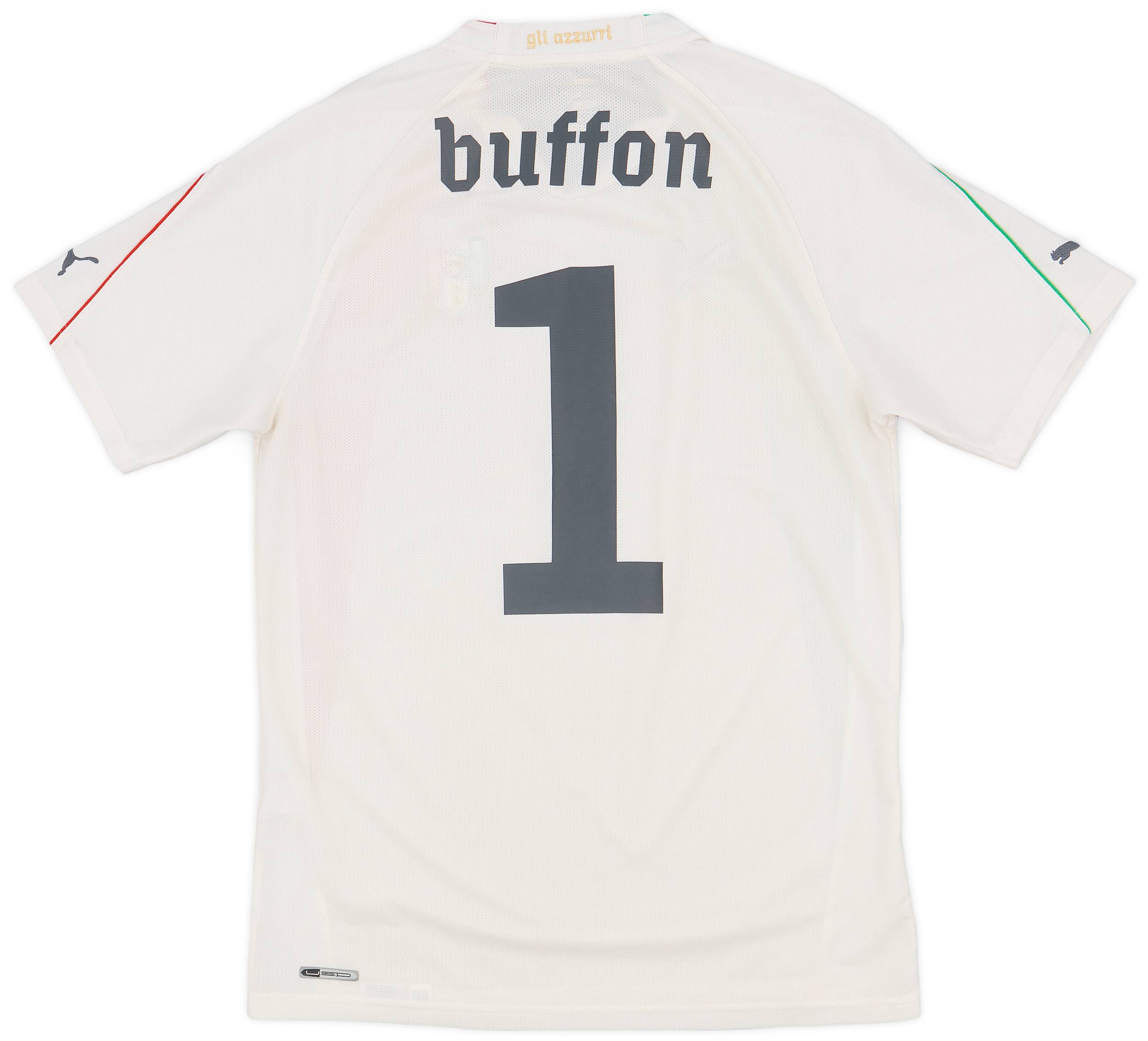 2010-12 Italy GK S/S Shirt Buffon #1 - 8/10 - (M)