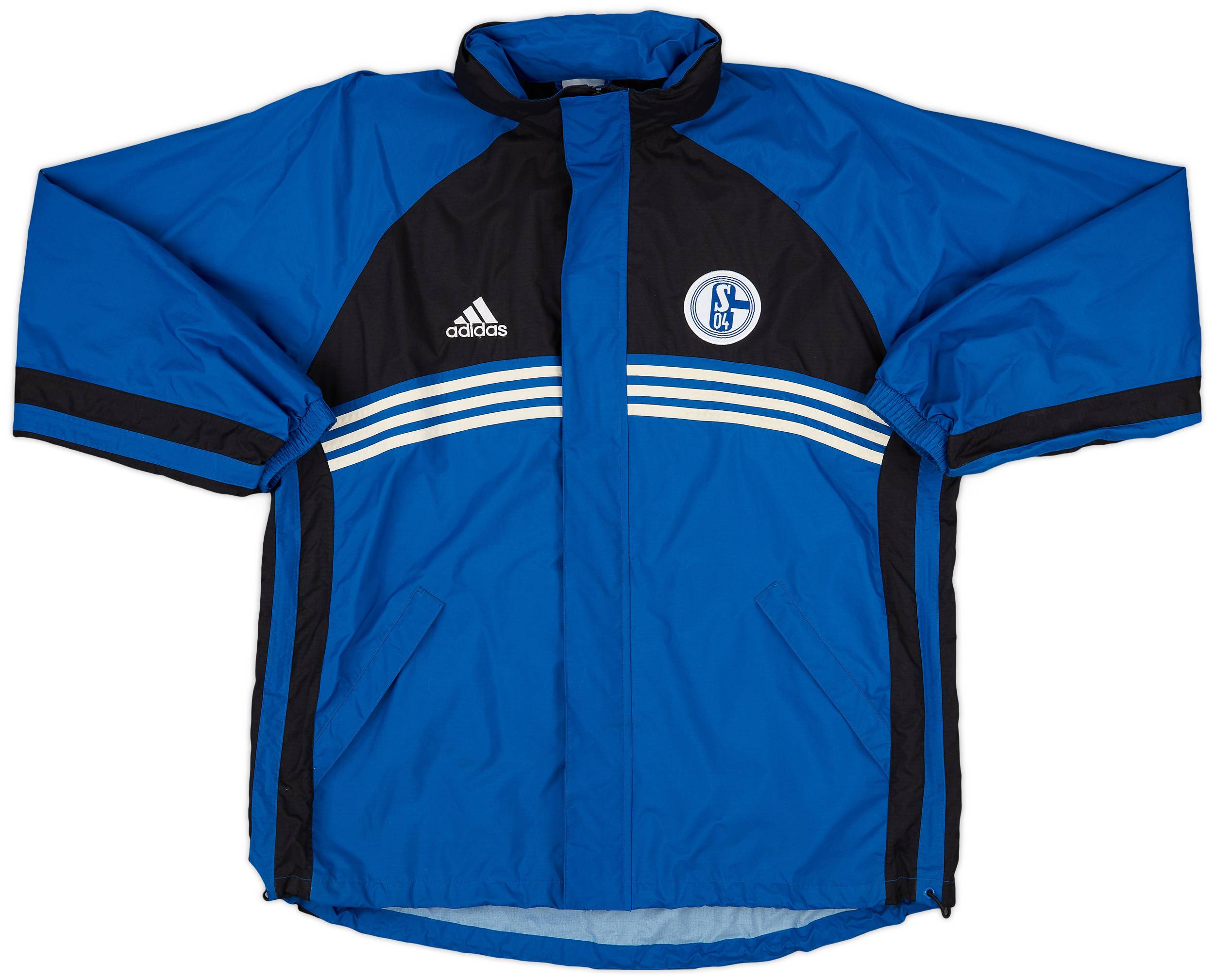 1996-97 Schalke adidas Hooded Rain Jacket - 5/10 - (XL)