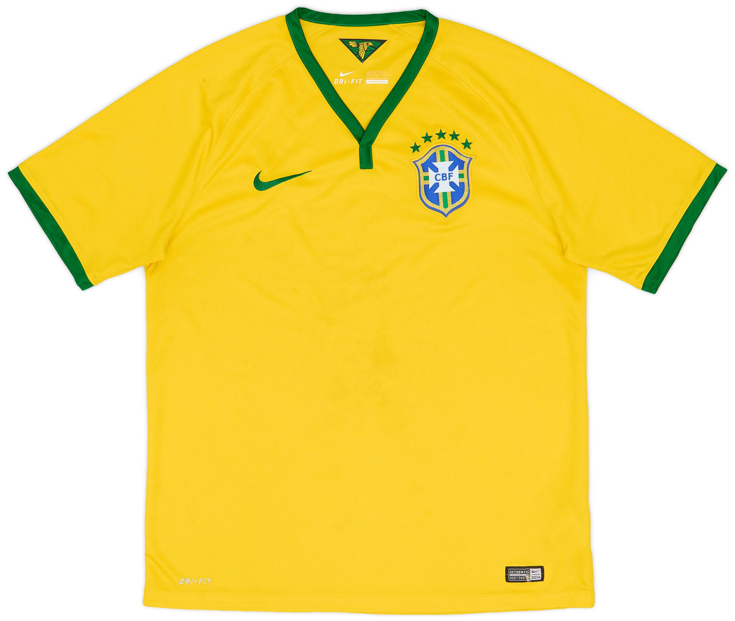2014-15 Brazil Home Shirt - 7/10 - (L)