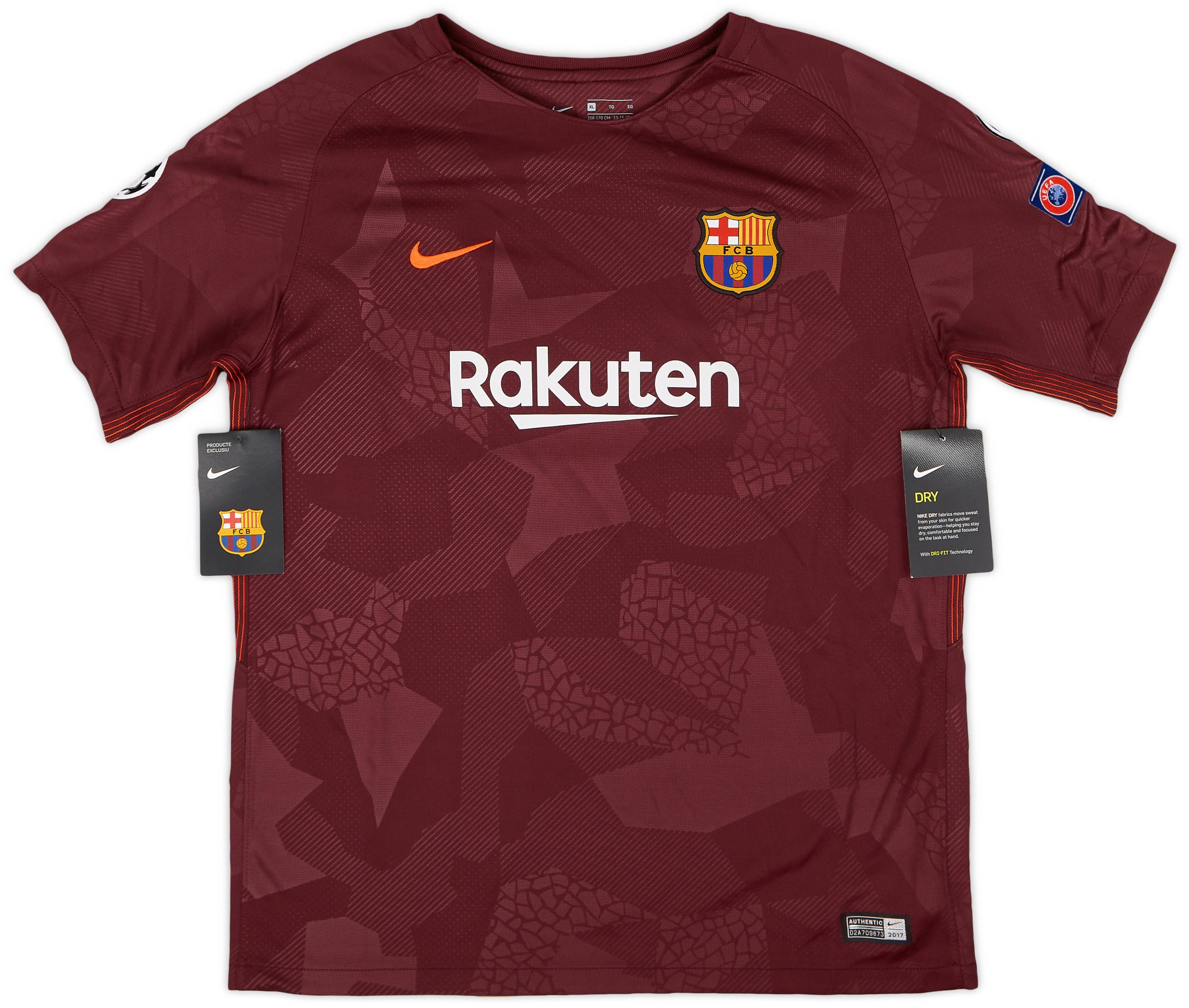 2017-18 Barcelona Third Shirt (XL.Boys)