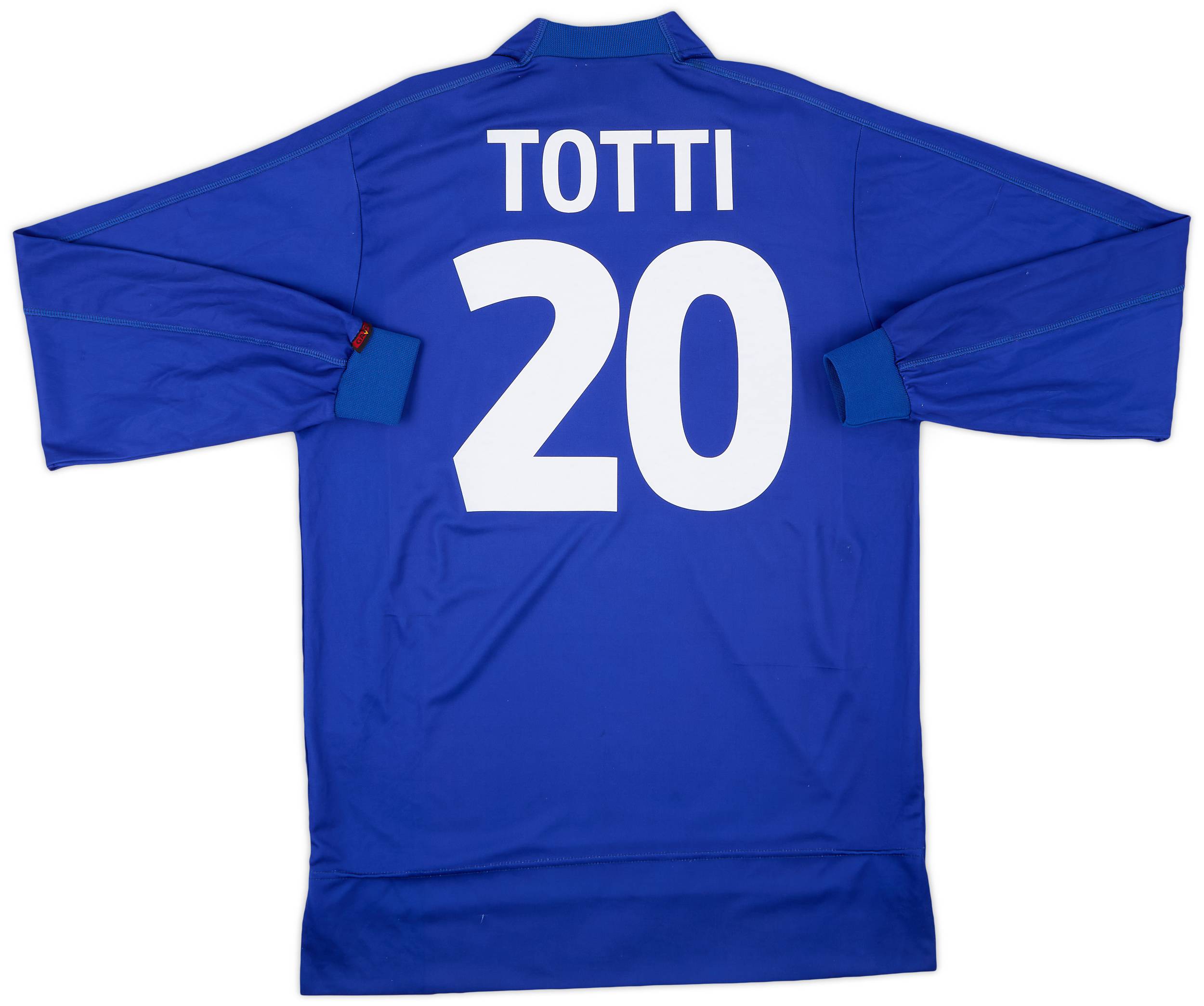 1998-99 Italy Home L/S Shirt Totti #20 - 6/10 - (L)