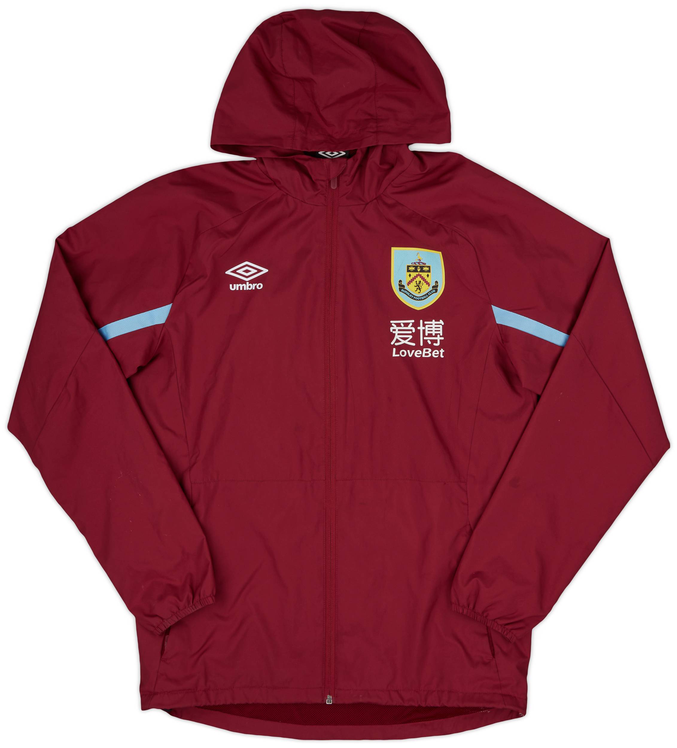 2019-20 Burnley Umbro Hooded Rain Jacket - 7/10 - (S)