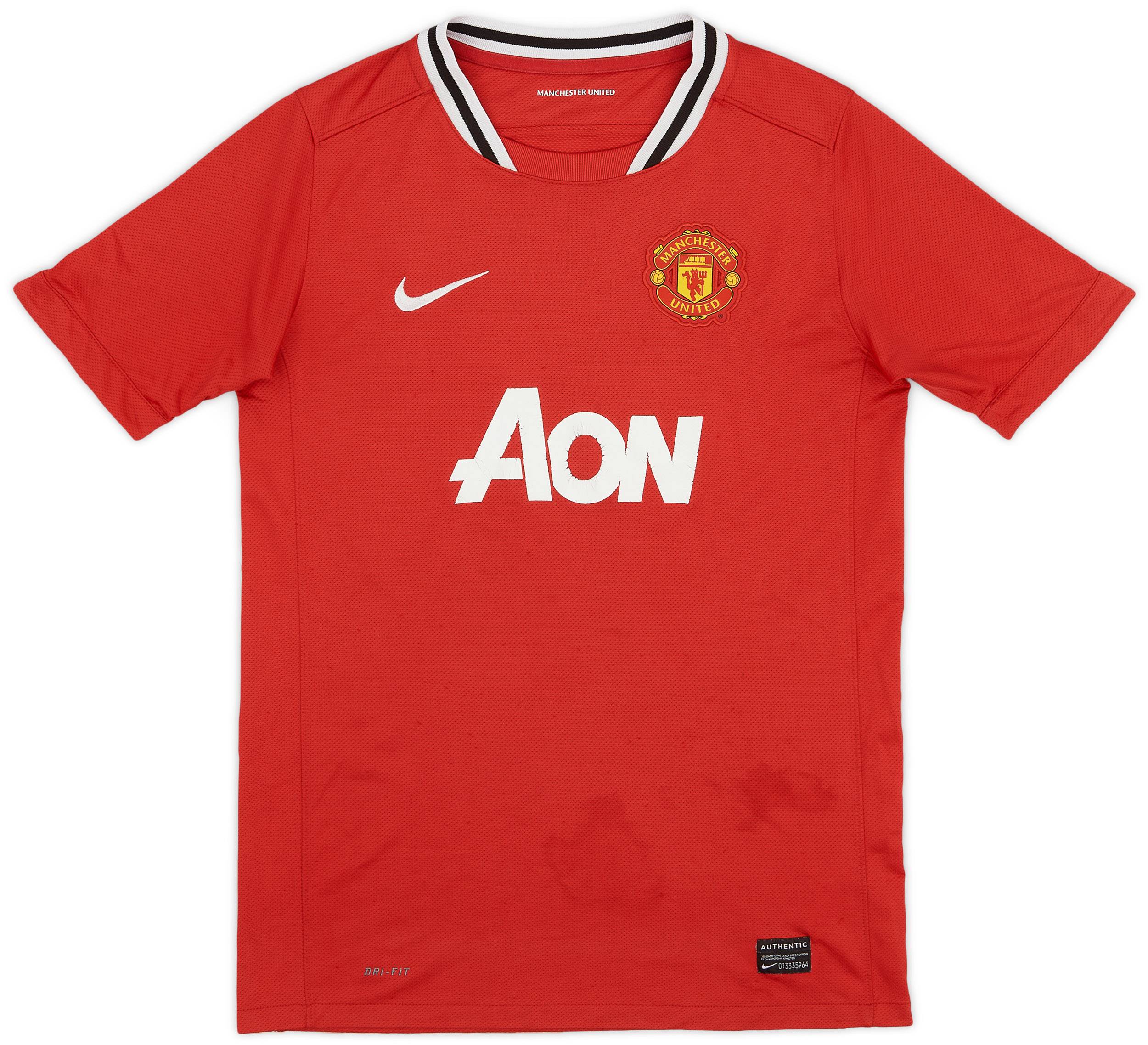 2011-12 Manchester United Home Shirt - 5/10 - (L.Boys)