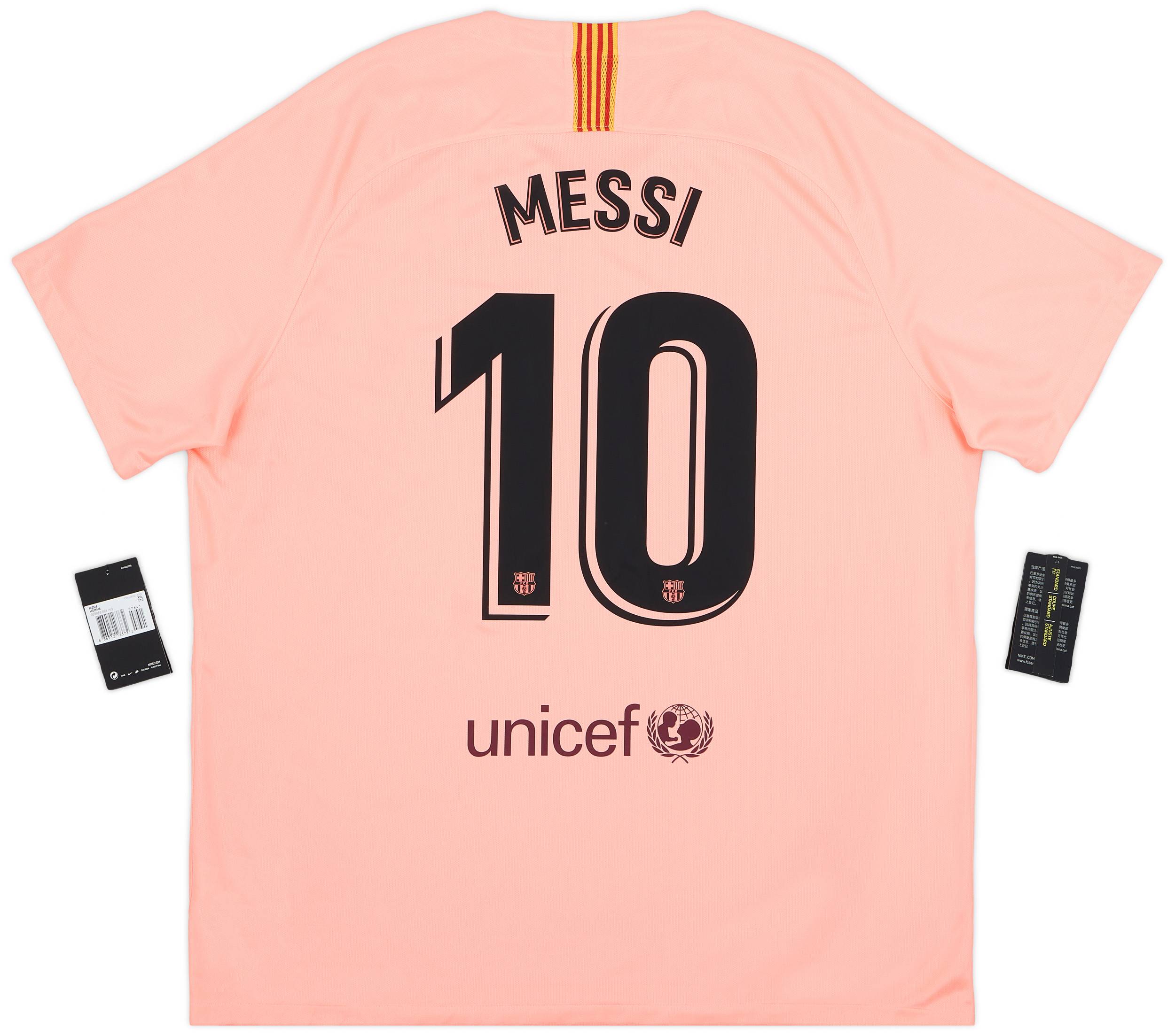 2018-19 Barcelona Third Shirt Messi #10 (XXL)