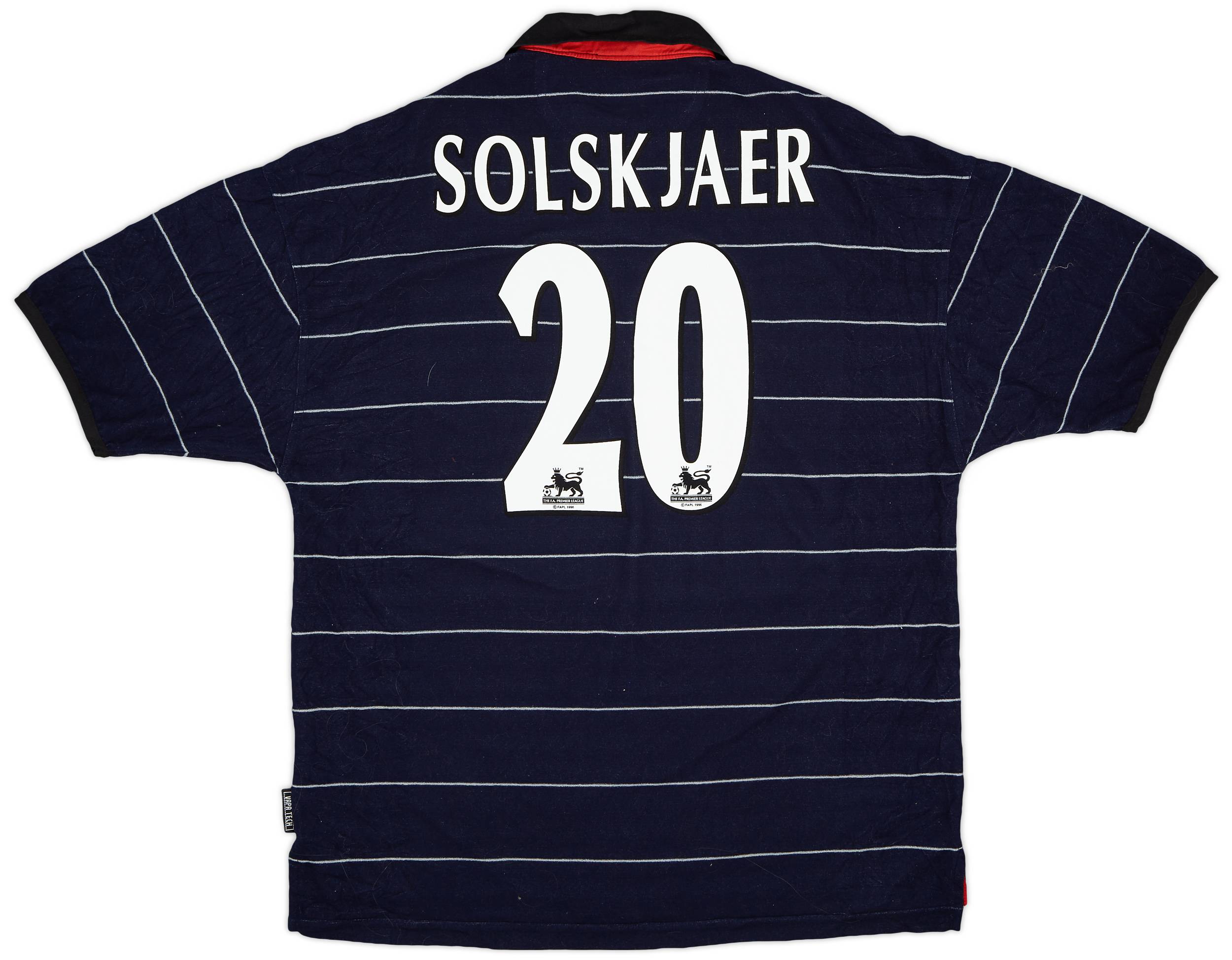 1999-00 Manchester United Away Shirt Solskjaer #20 - 8/10 - (XL)