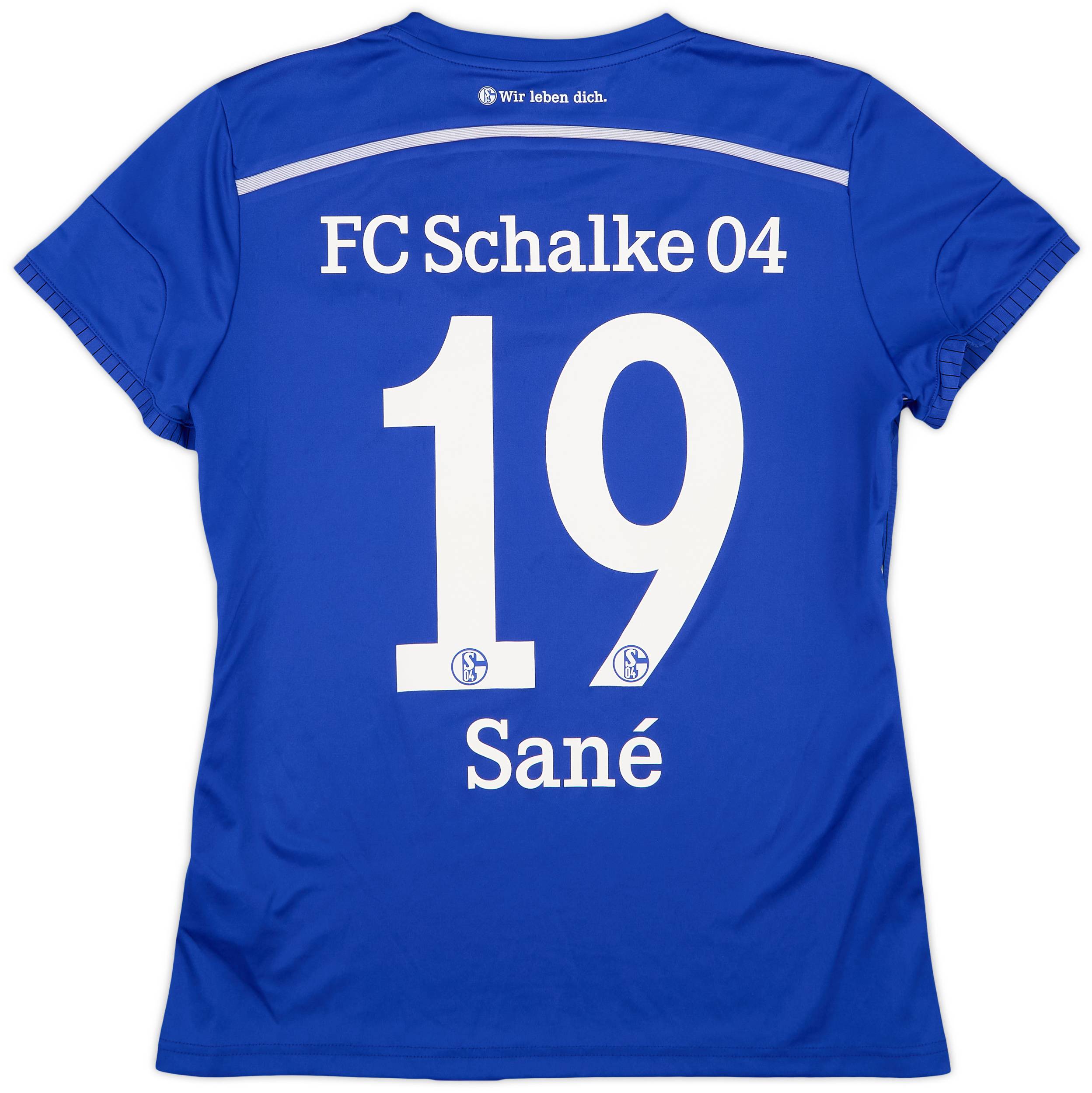 2014-16 Schalke Home Shirt Sane #10 - 9/10 - (Women's XL)
