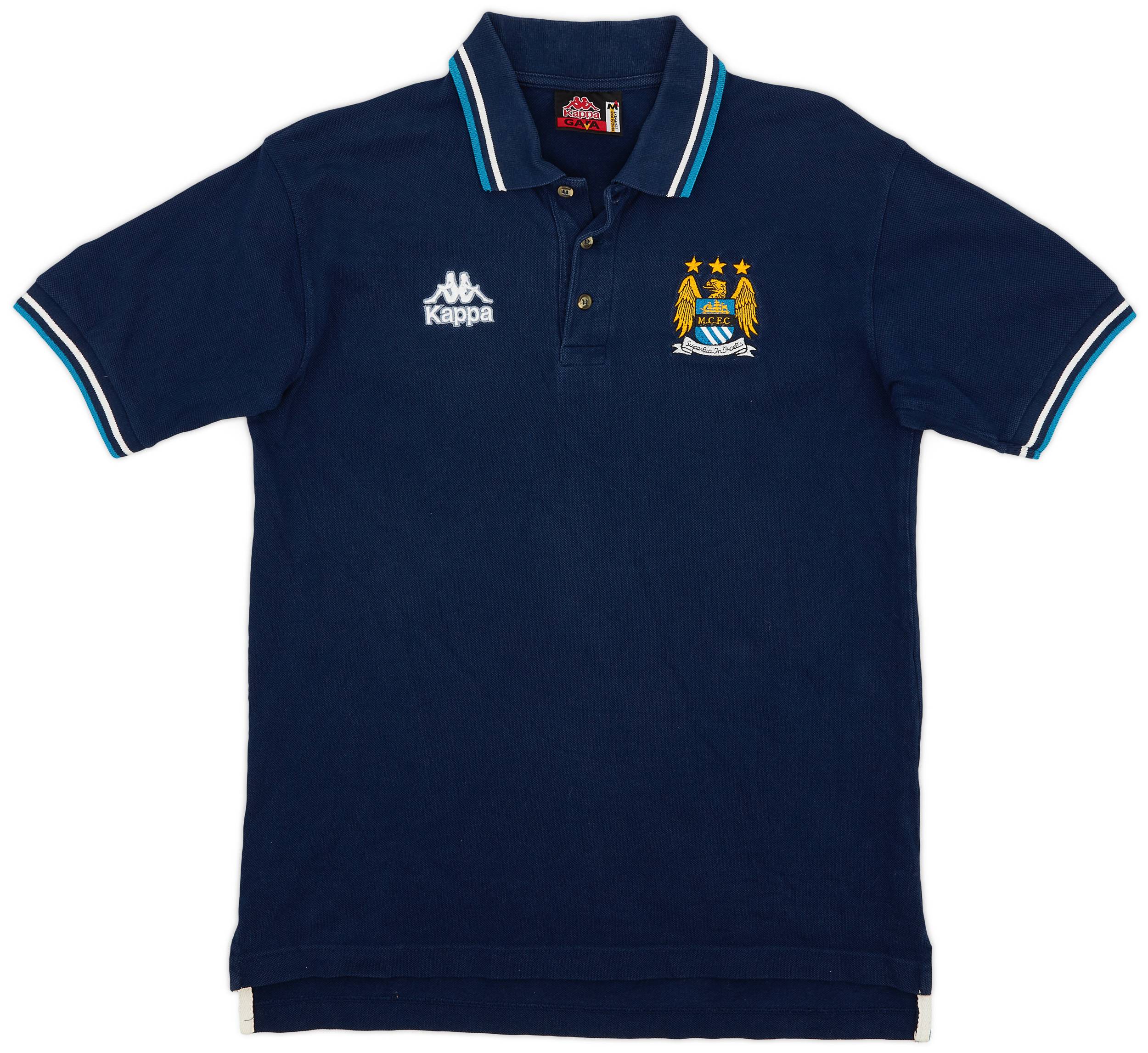 1998-99 Manchester City Kappa Polo Shirt - 8/10 - (M)