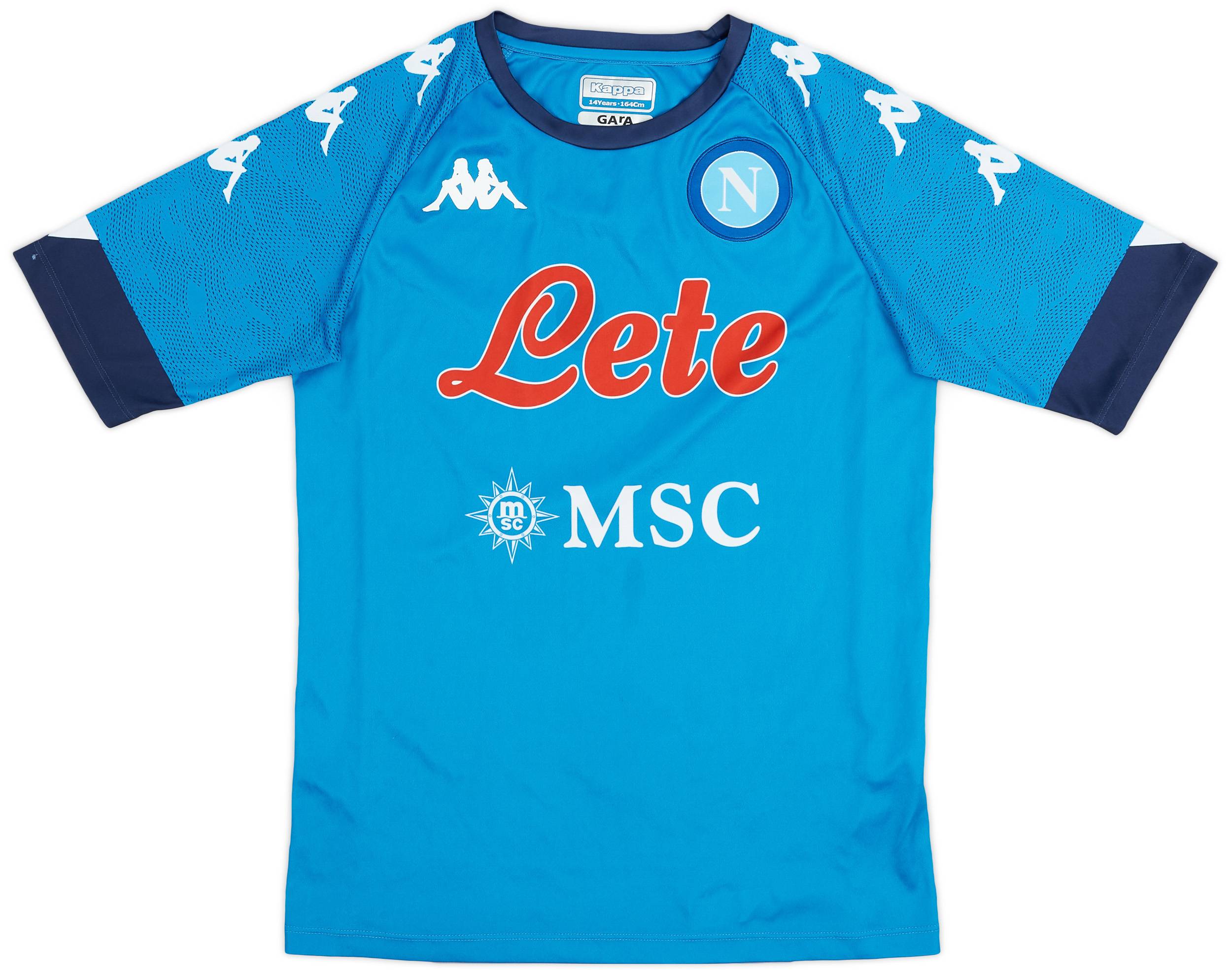 2020-21 Napoli Basic Home Shirt - 8/10 - (XL.Boys)