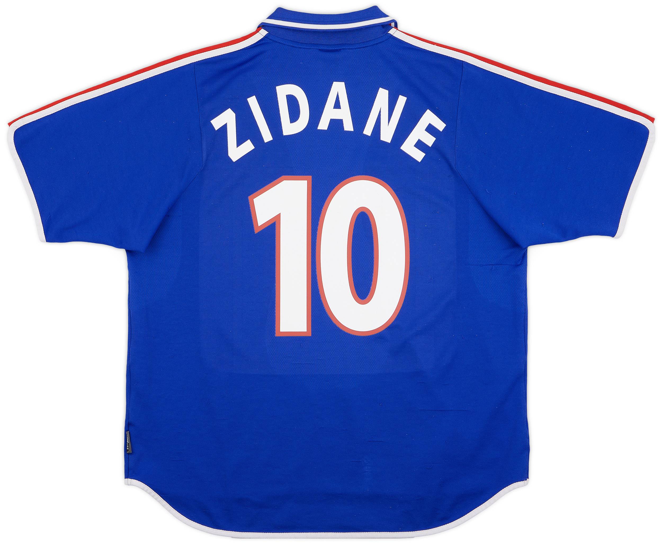 2000-02 France Home Shirt Zidane #10 - 6/10 - (XL)