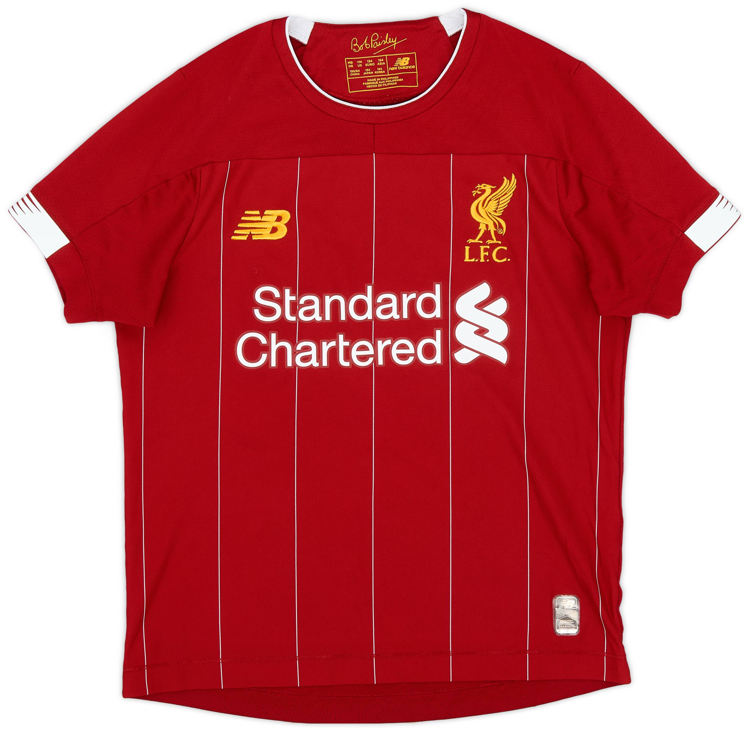 2019-20 Liverpool Home Shirt - 10/10 - (M.Boys)