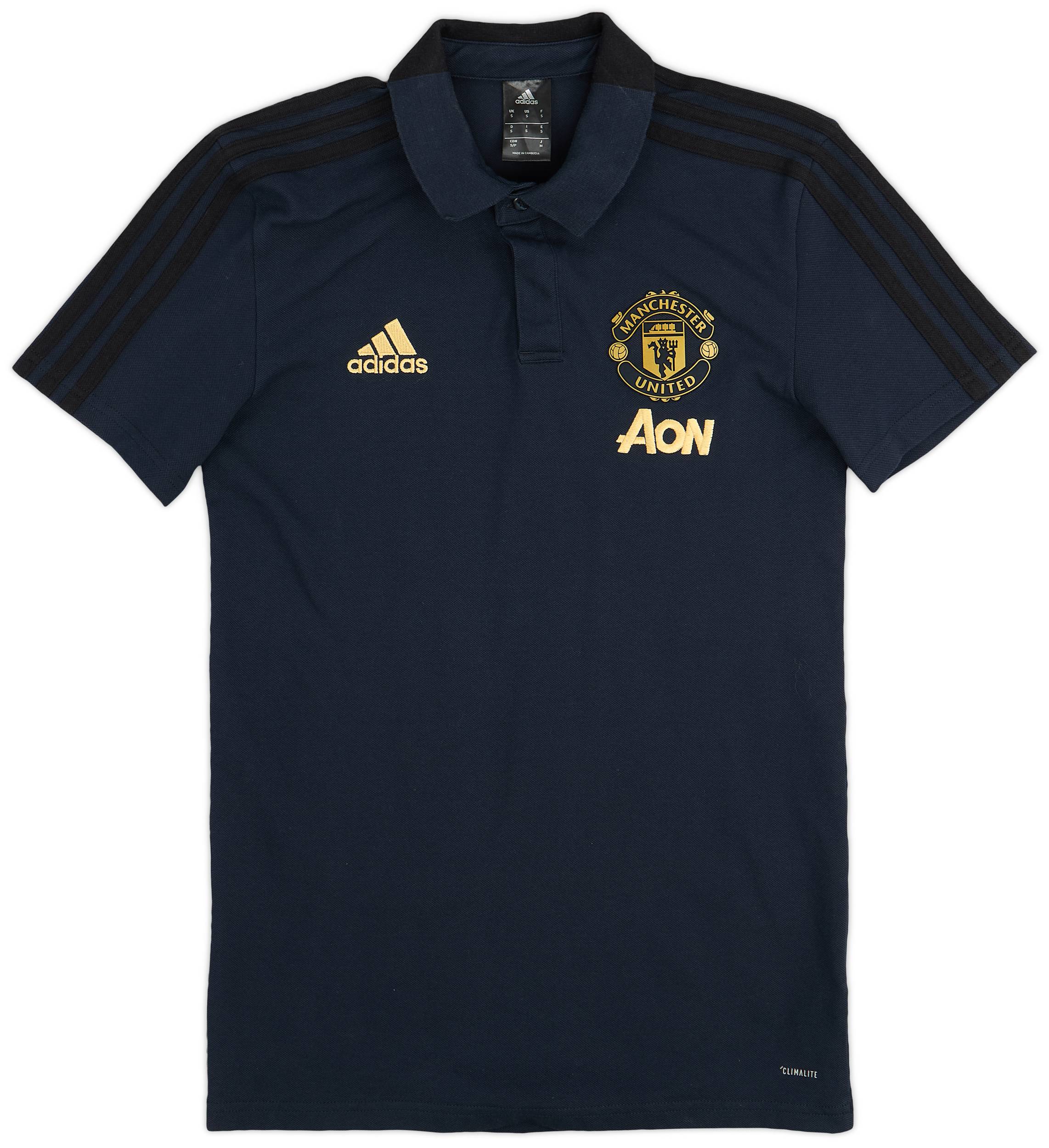 2018-19 Manchester United adidas Polo Shirt - 9/10 - (S)