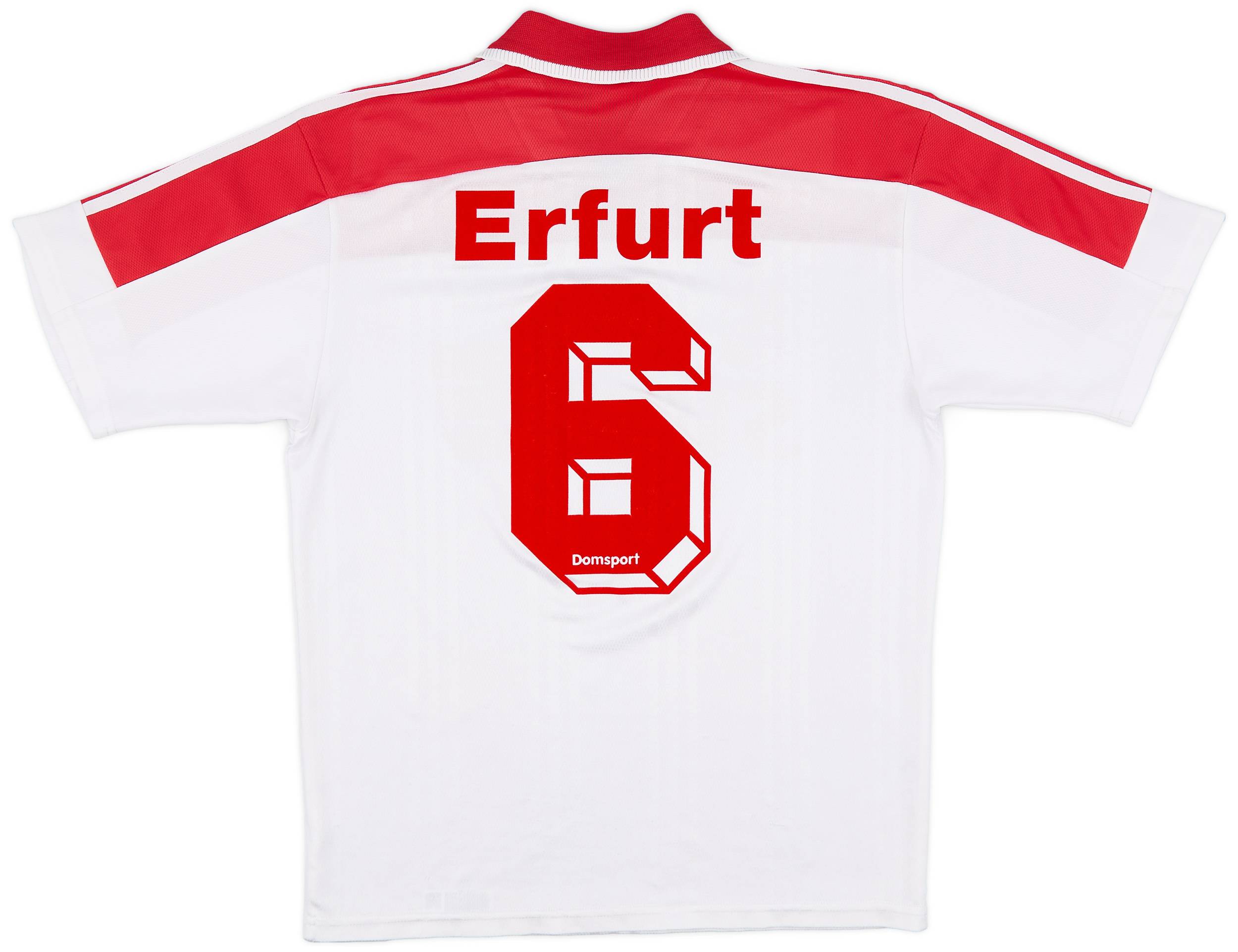 2000 01 adidas Template Shirt Rot Weiss Erfurt 8 10 S