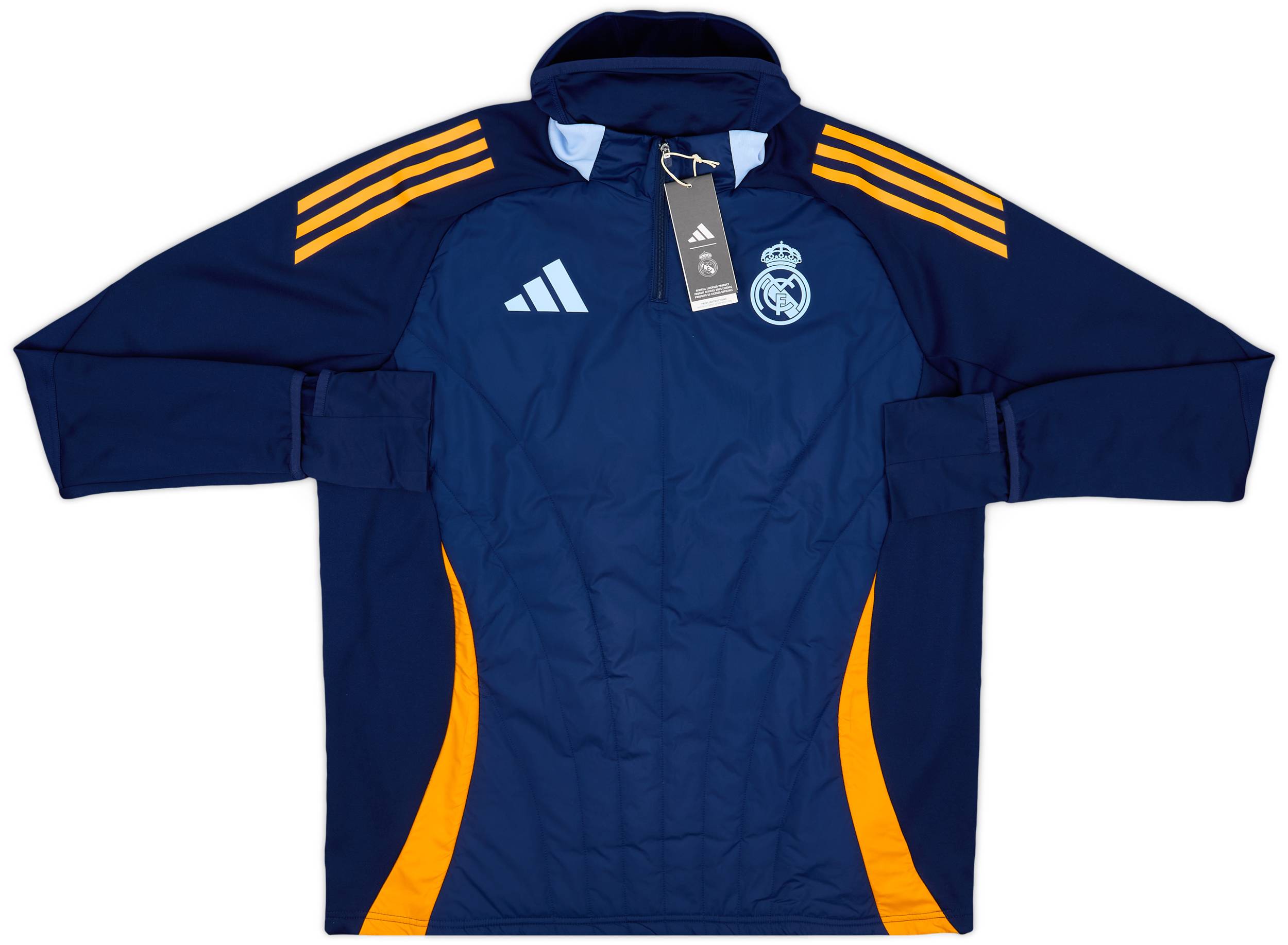 2024-25 Real Madrid adidas 1/4 Zip Training Winter Top