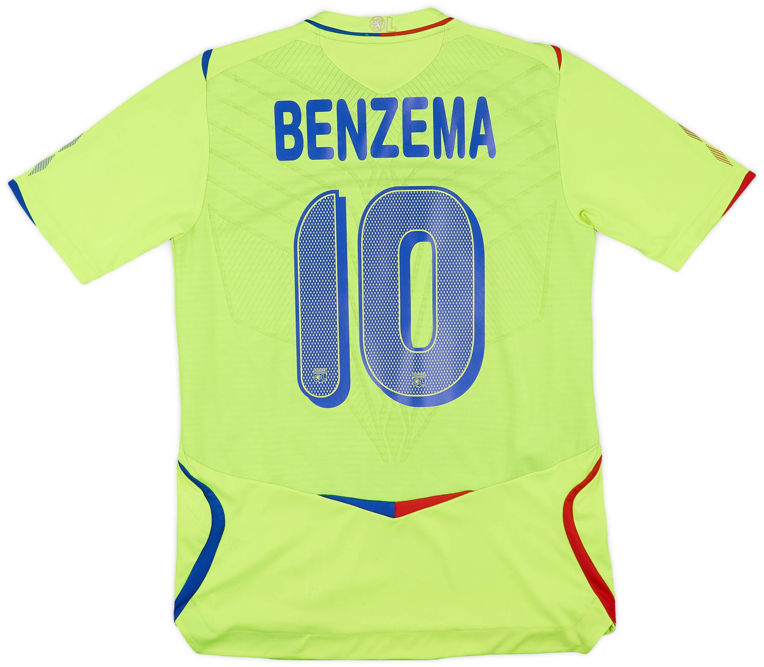 2008-09 Lyon European Shirt Benzema #10 - 5/10 - (S)