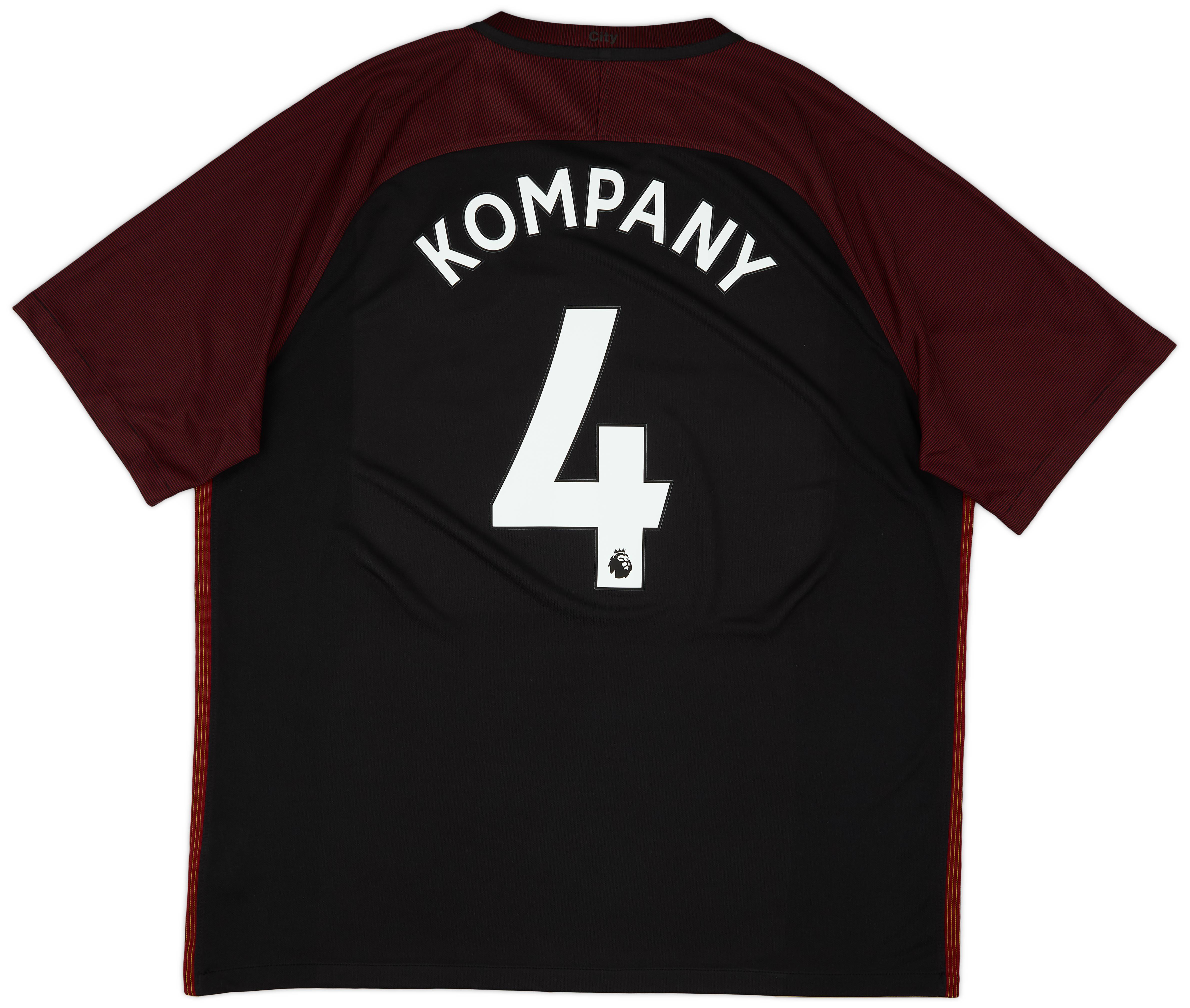 2016-17 Manchester City Away Shirt Kompany #4 - 8/10 - (XXL)