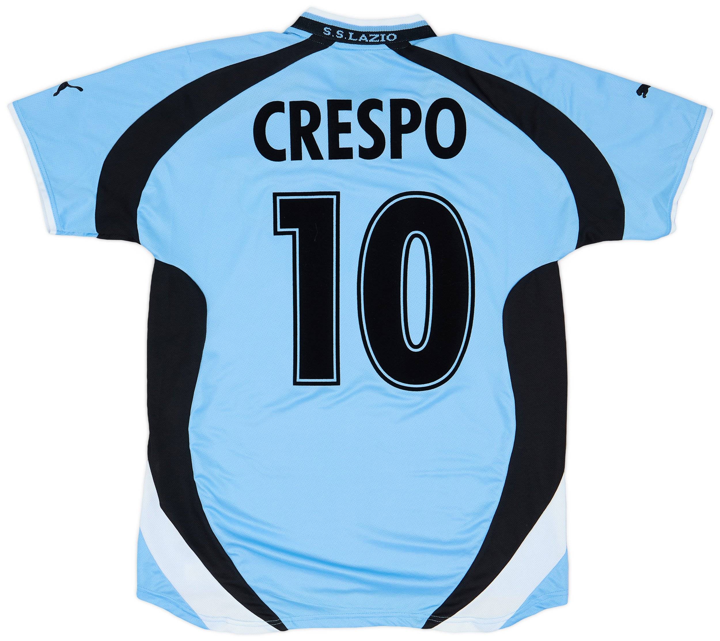 2000-01 Lazio Home Shirt Crespo #10 - 7/10 - (S)