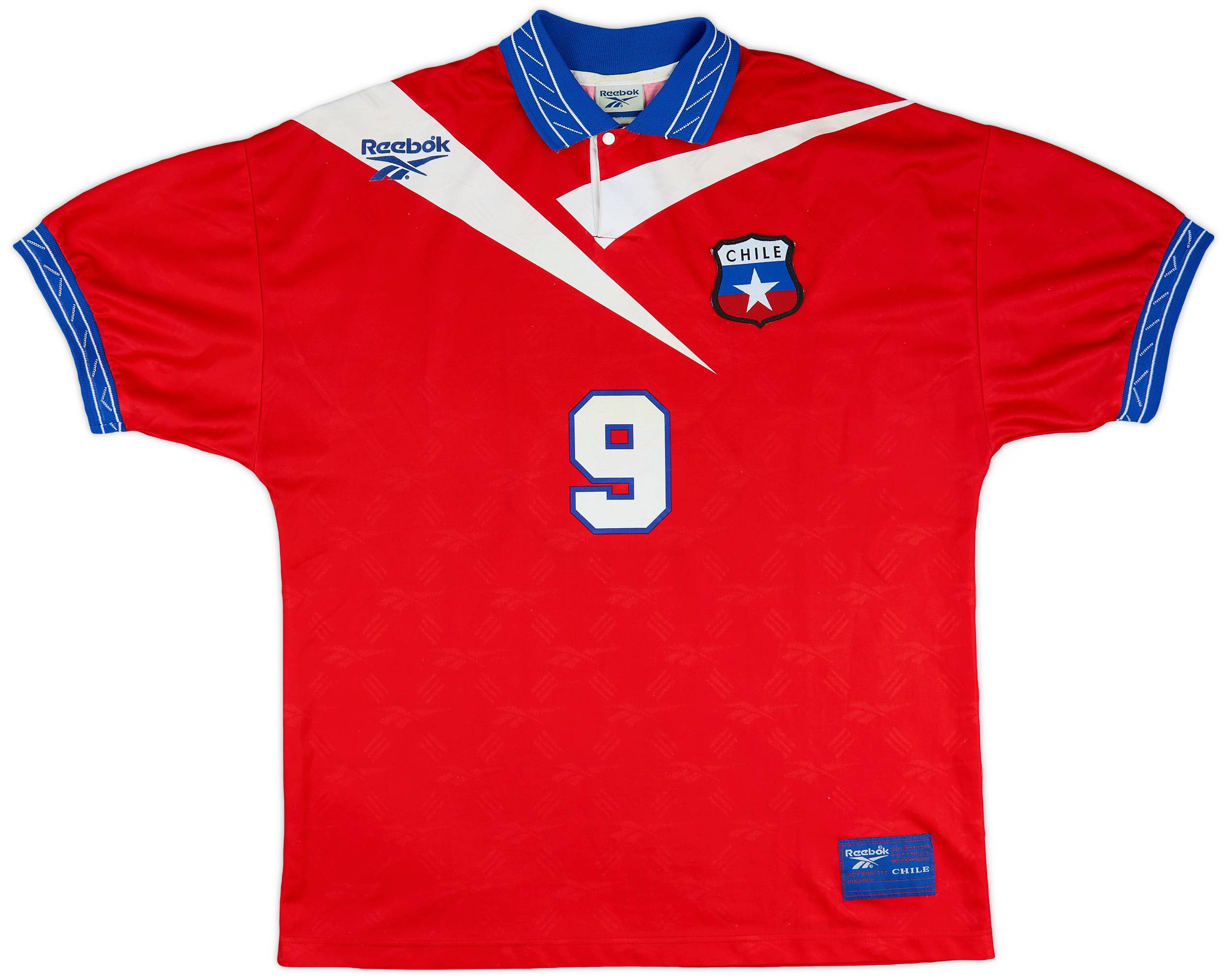 チリ代表 99/01 ホーム ユニフォーム #9 サモラノ チリ代表 99/01 ホーム ユニフォーム #9 サモラノ チリ代表 99/01