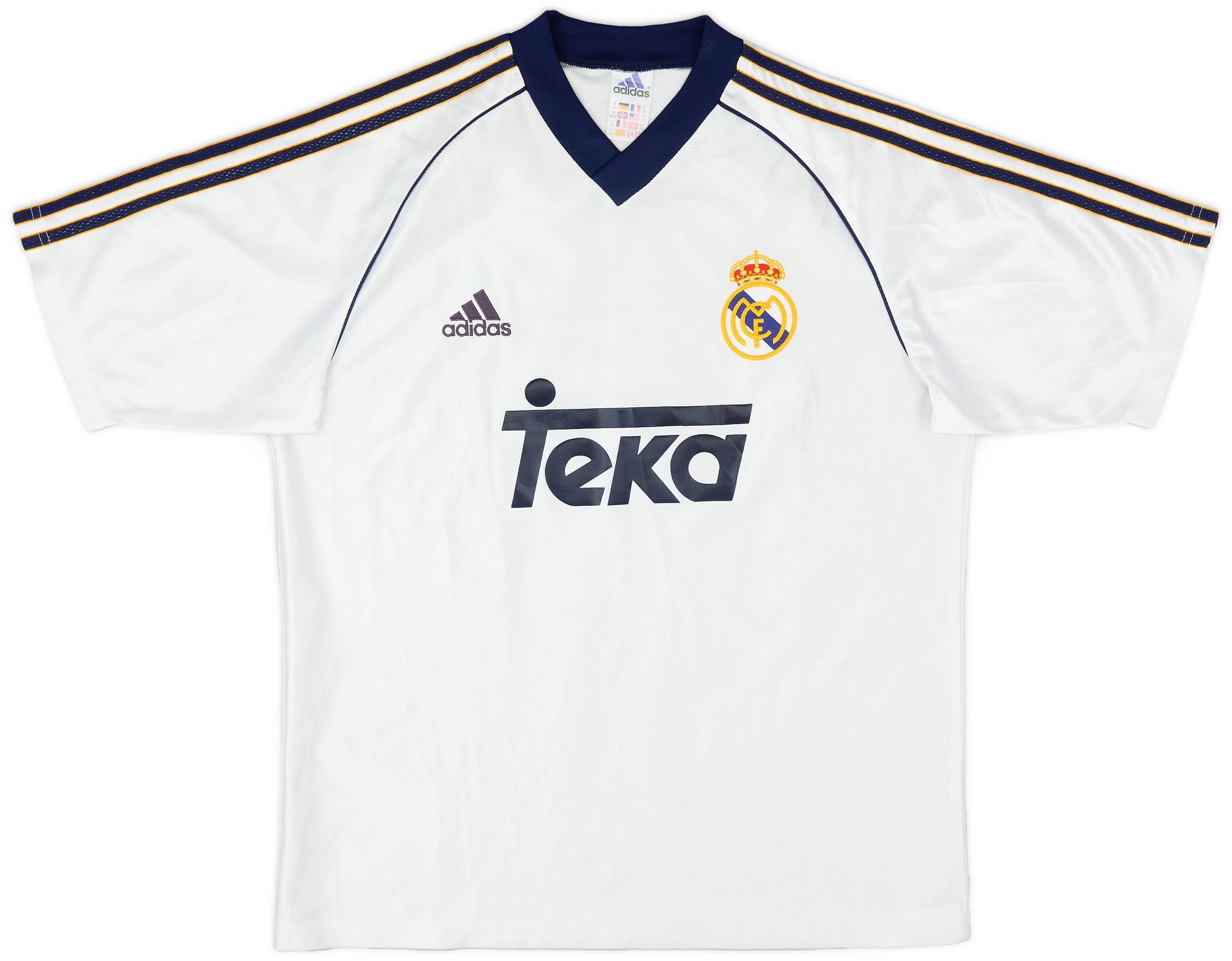 ウェア adidas 98-00 Real Madrid home kit M REAL MADRID 1998-00 HOME FOOTBALL SHIRT ADIDAS CAMISETA