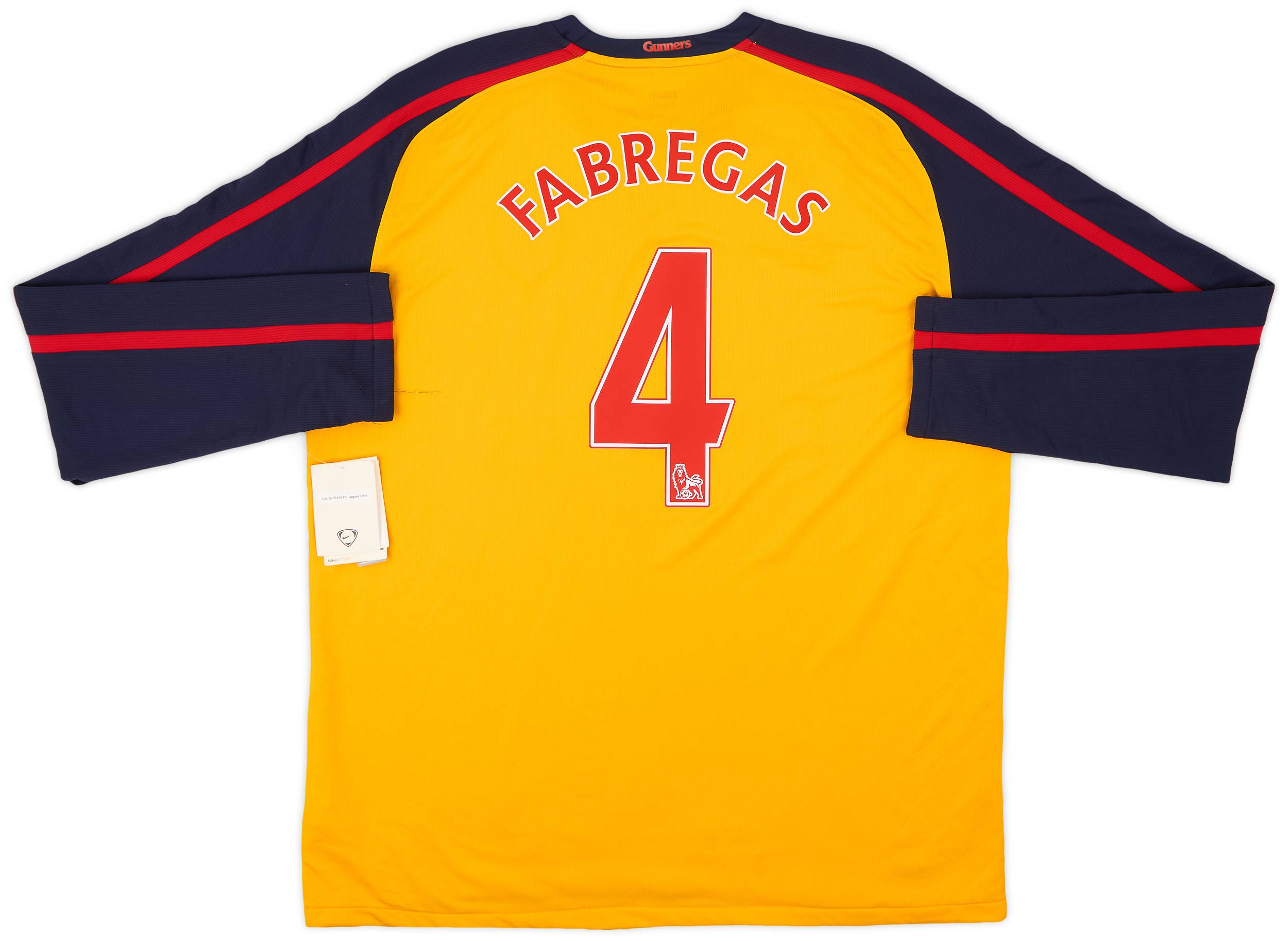 2008-09 Arsenal Away L/S Shirt Fabregas #4 (XL)