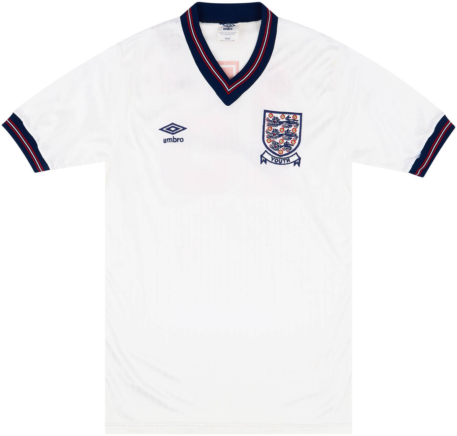 1987 England U-18 Match Issue Home Shirt #15 (May)
