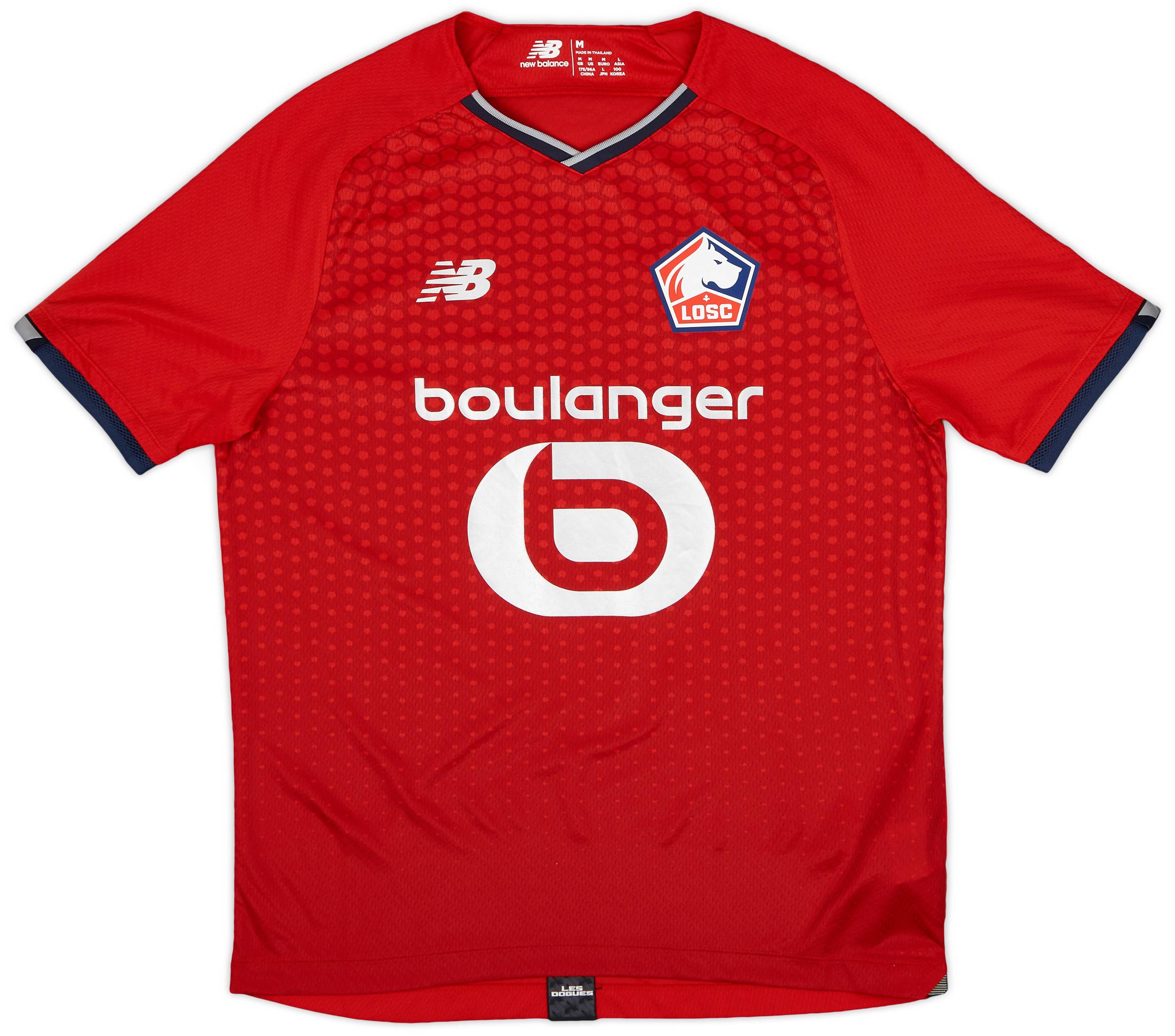 2021-22 Lille Authentic Home Shirt - 9/10 - (M)