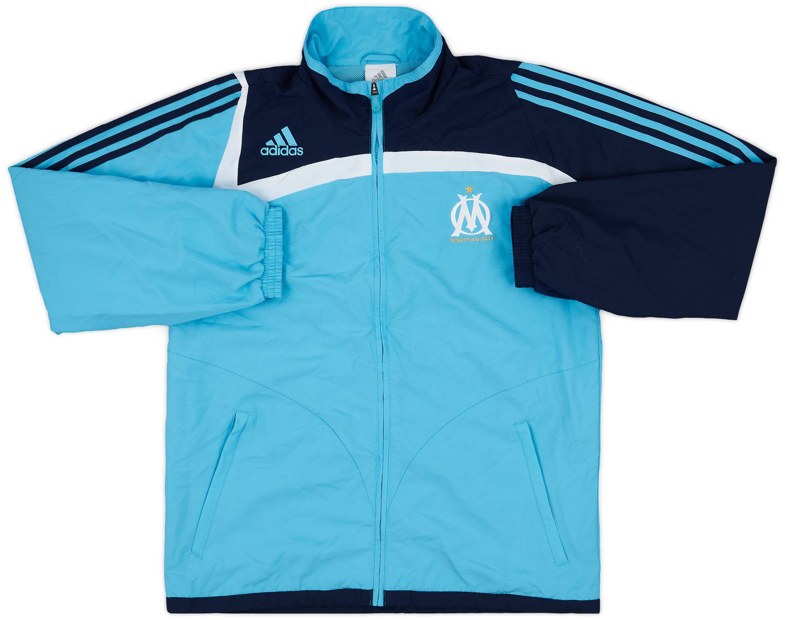 2007-08 Olympique Marseille adidas Track Jacket - 9/10 - (M/L)
