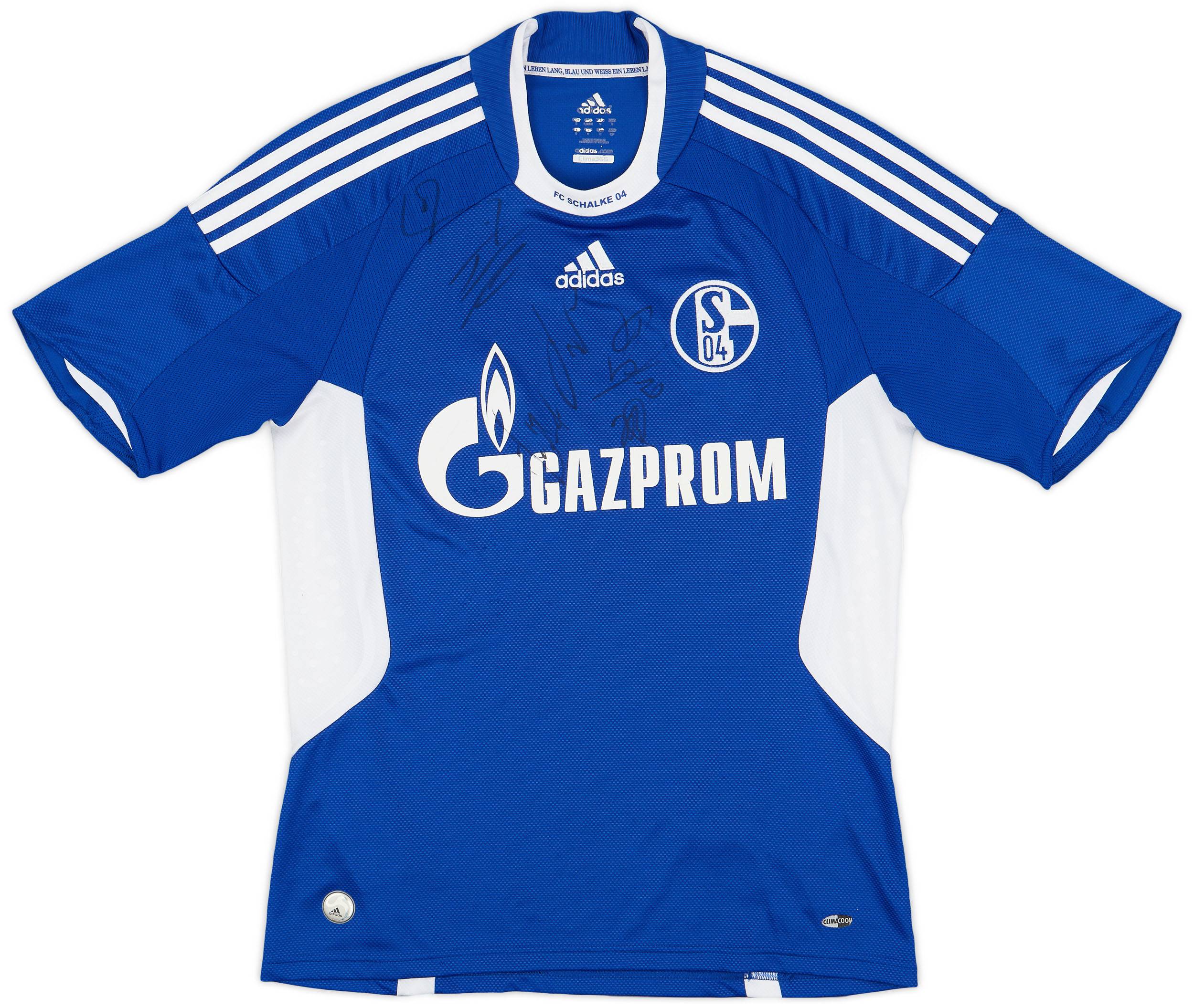 2008-10 Schalke Signed Home Shirt - 5/10 - (S)