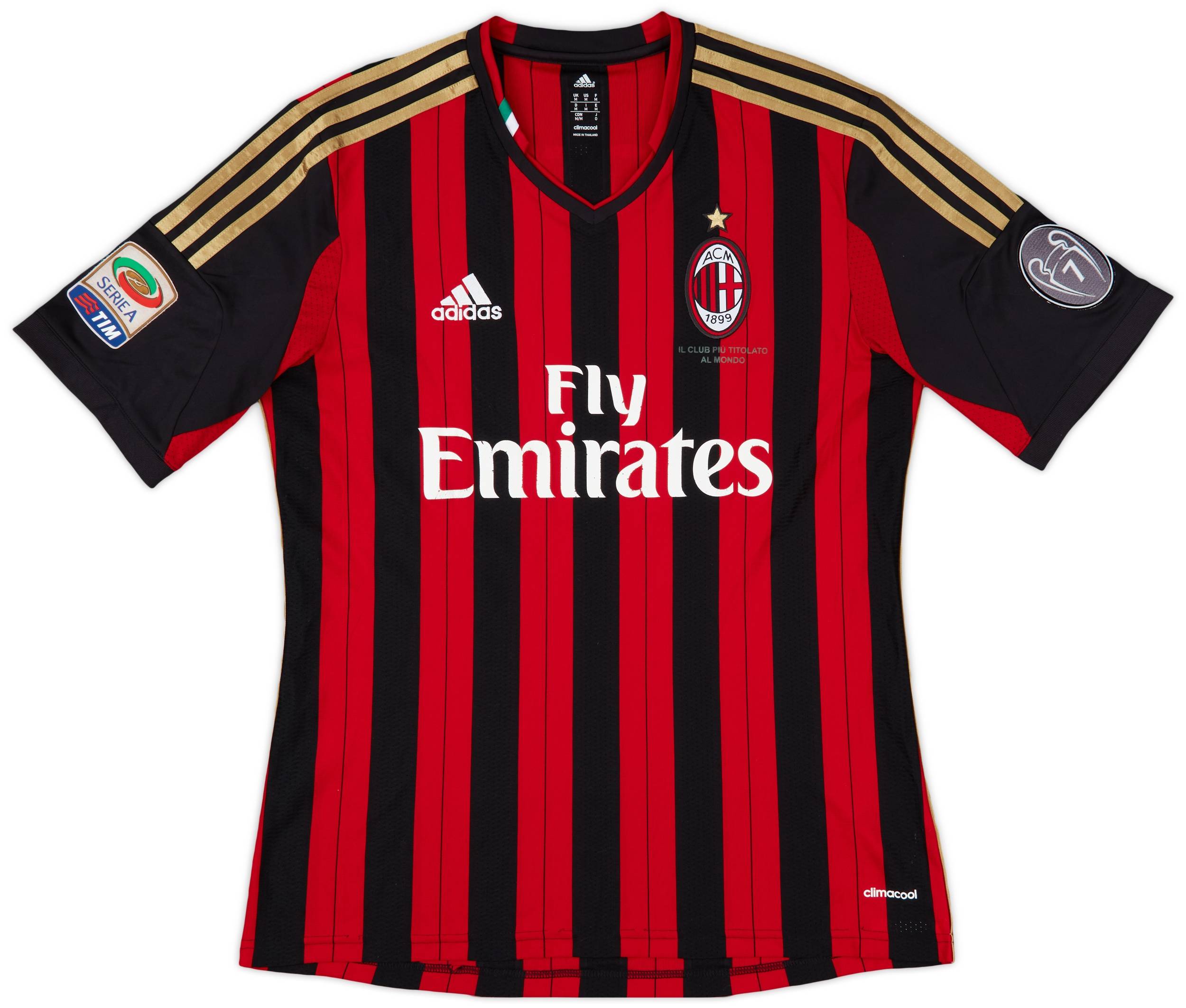 2013-14 AC Milan Home Shirt Balotelli #45 - 4/10 - (M)