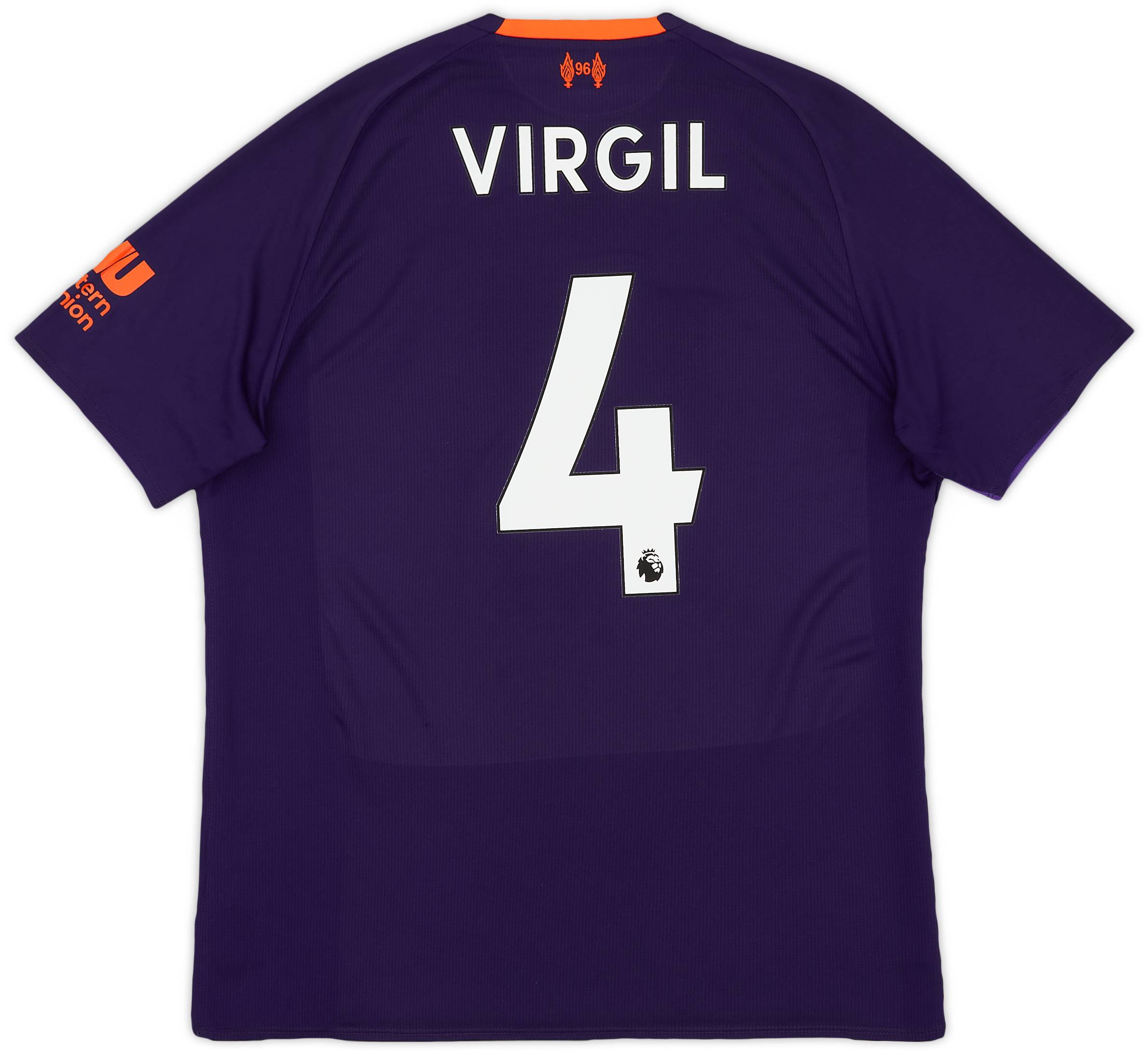 2018-19 Liverpool Away Shirt Virgil #4 - 7/10 - (M)