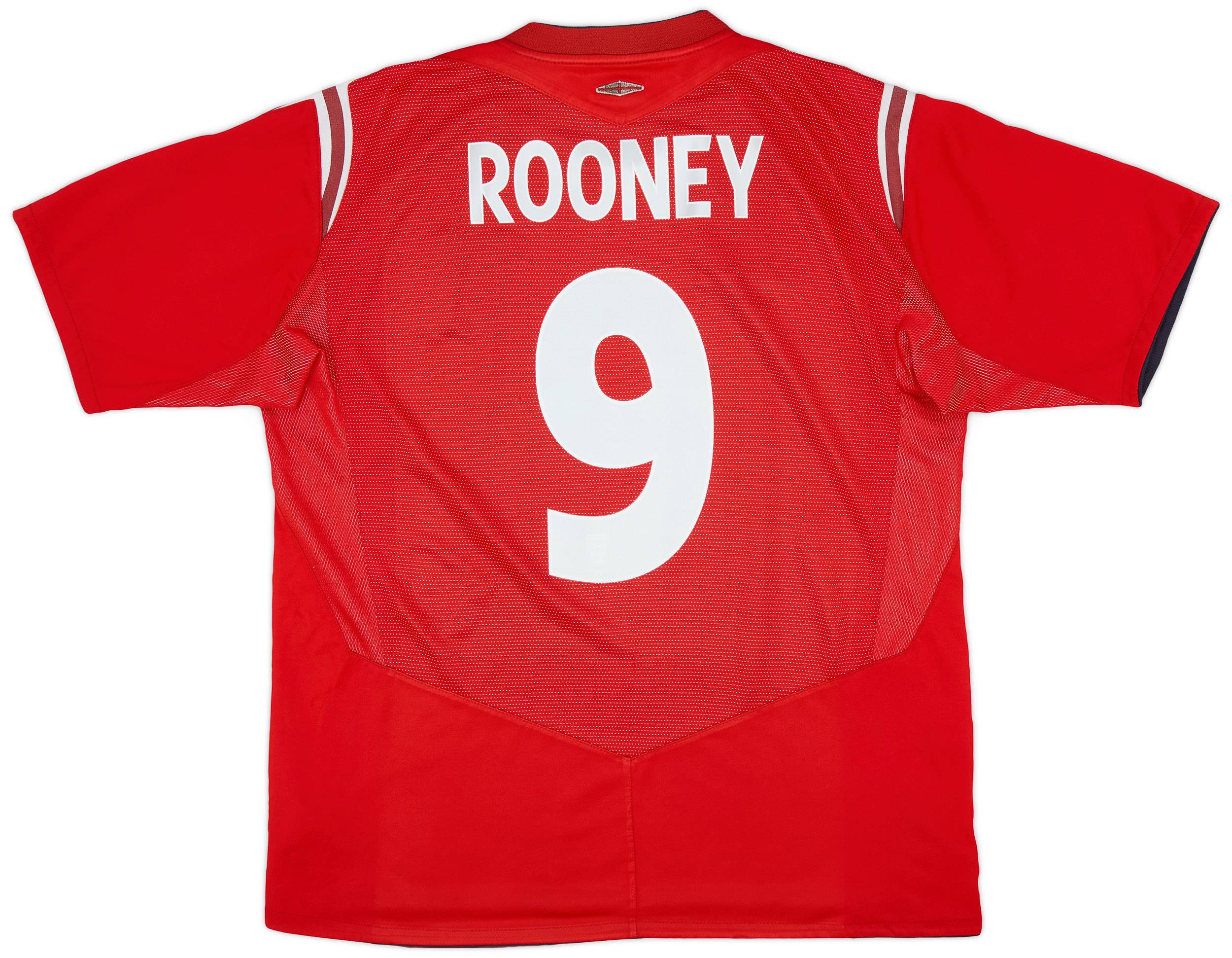 2004-06 England Away Shirt Rooney #9 - 5/10 - (XL)
