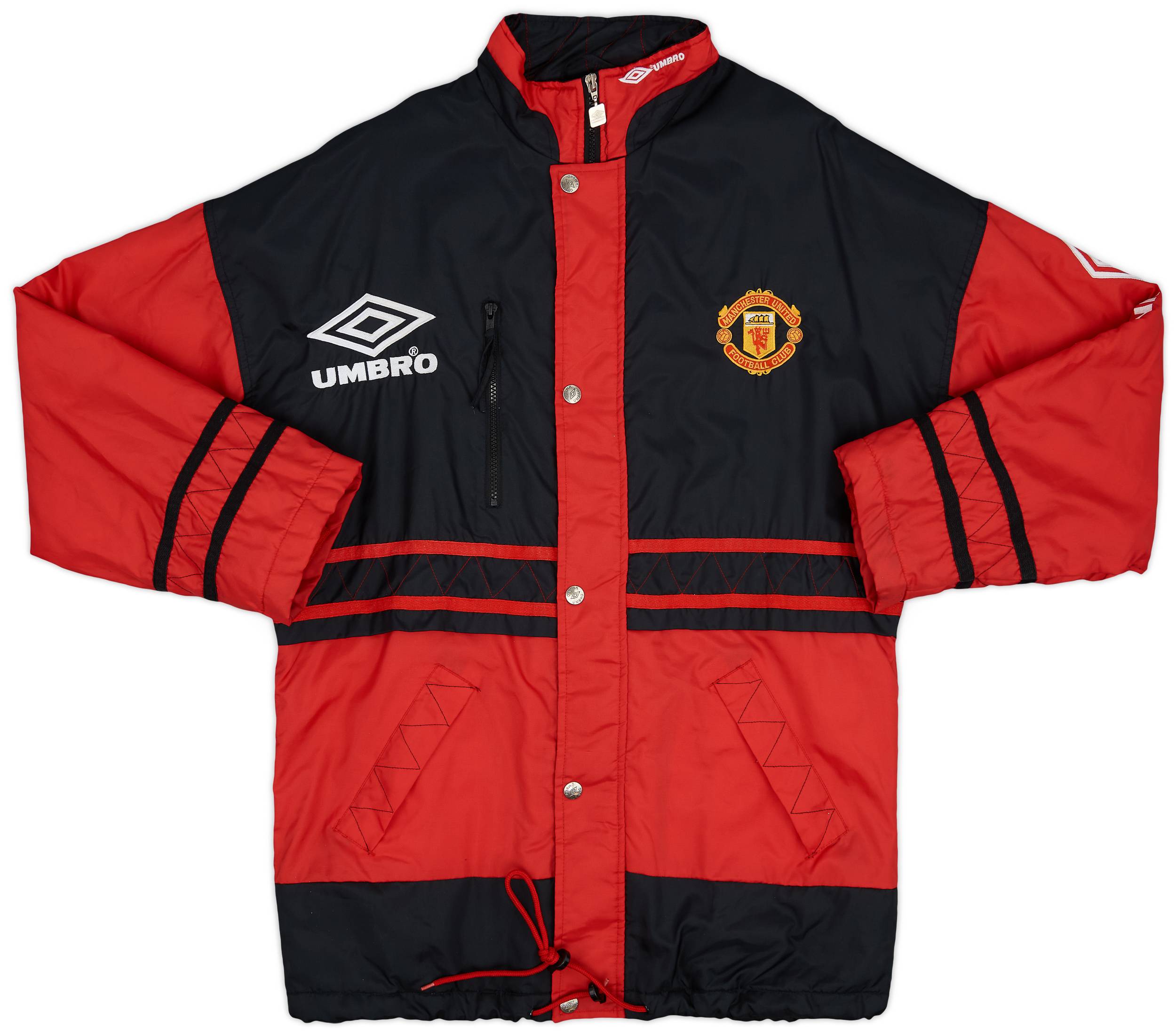1996-97 Manchester United Umbro Padded Bench Coat - 9/10 - (S)