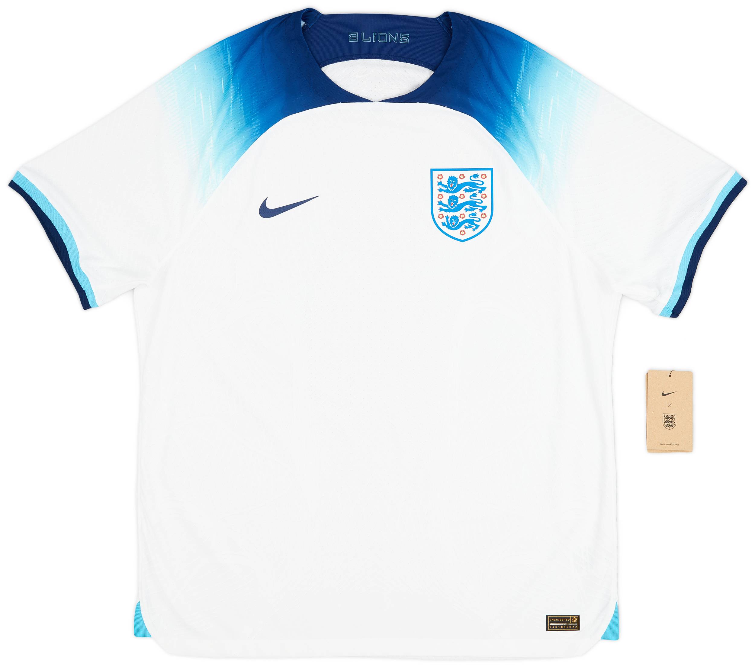 2022-23 England Authentic Home Shirt